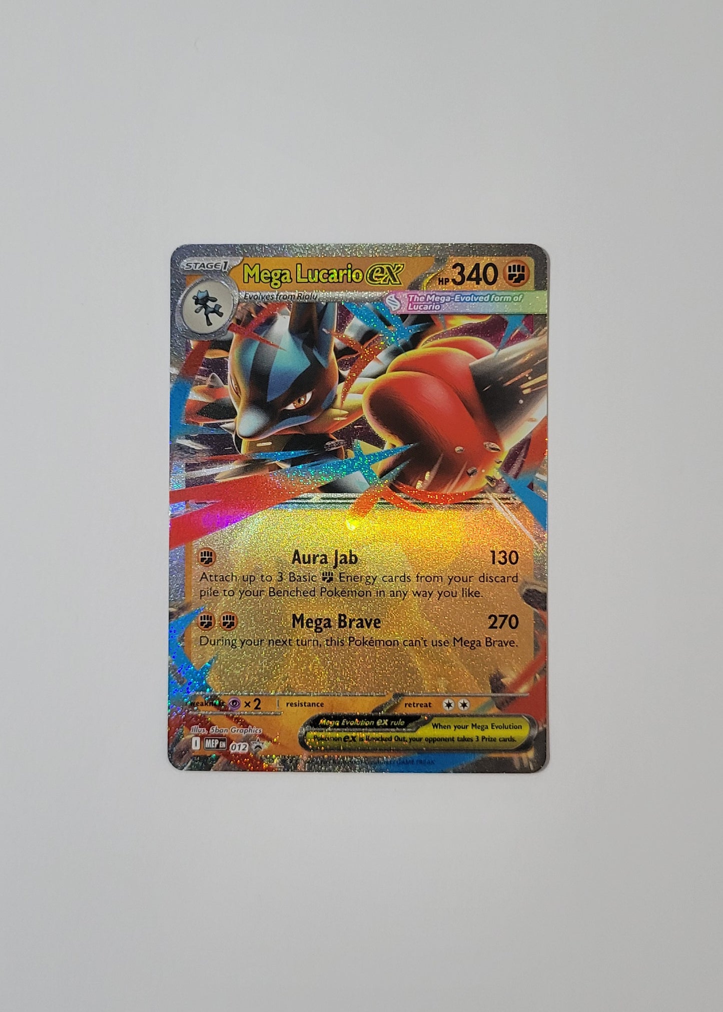Mega Lucario ex MEP012 - Black Star Promo