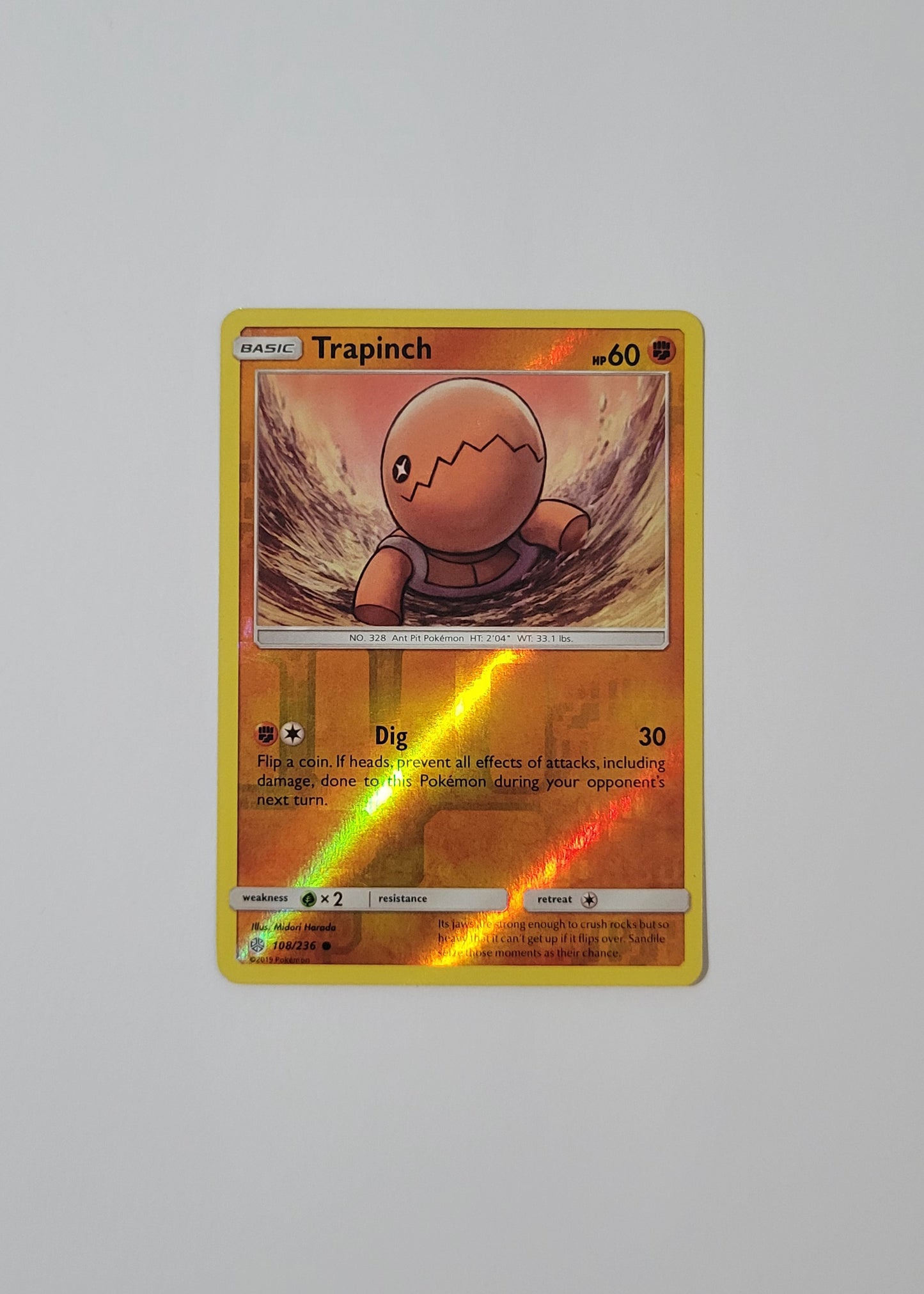 Trapinch 108/236 (Reverse Holo) - Cosmic Eclipse