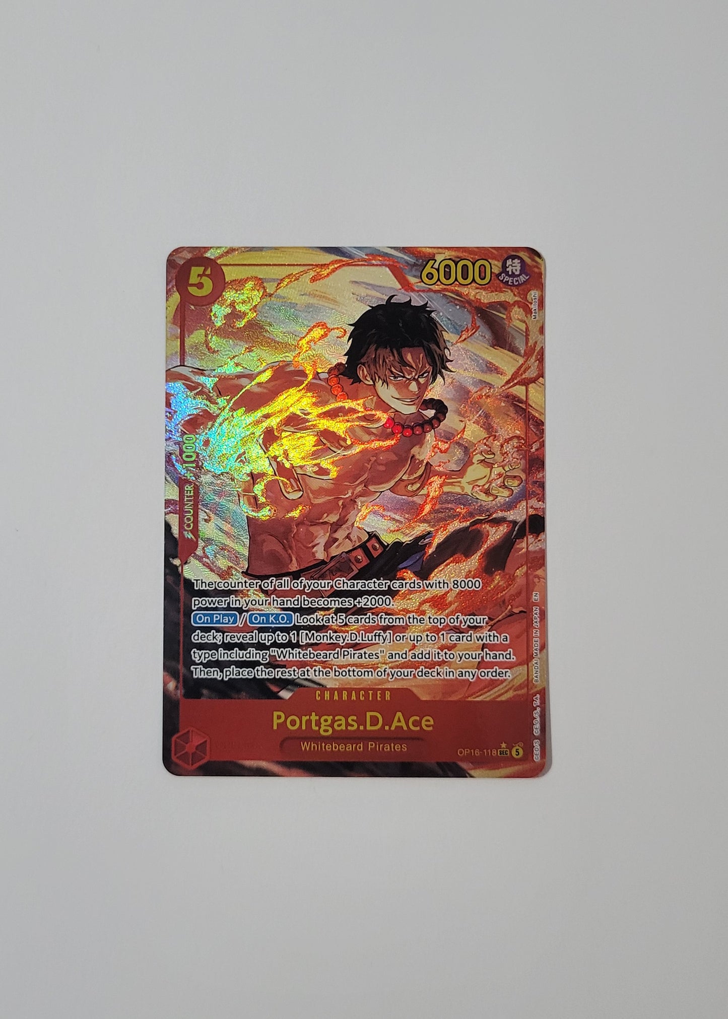 Portgas.D.Ace OP16-118 (Alternate Art) - OP-16 The Time Of Battle