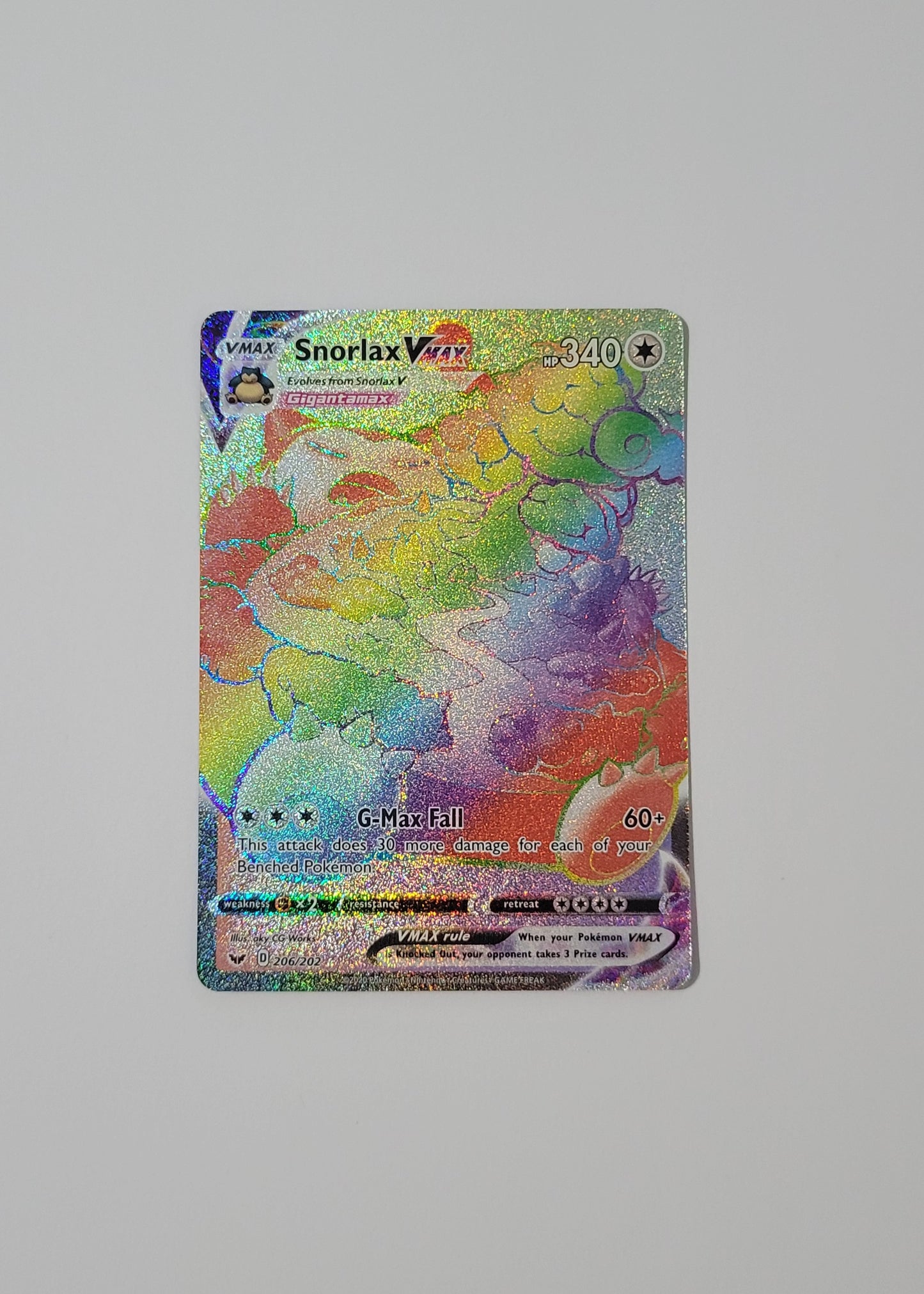 Snorlax VMAX 206/202 - Sword & Shield Base Set
