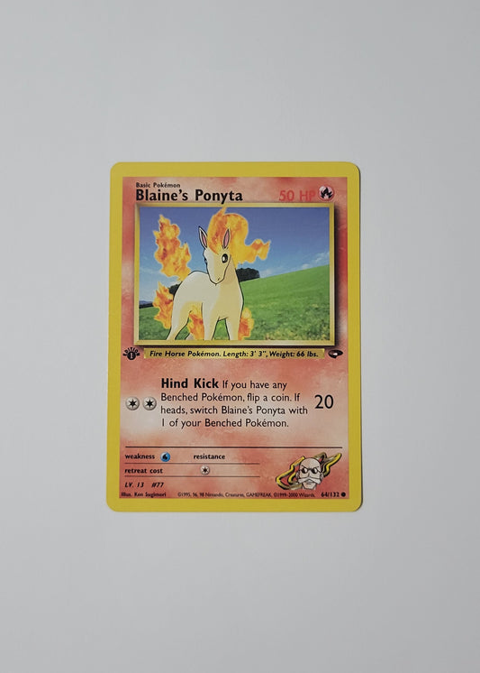 Blaine's Ponyta 64/132 - Gym Challenge (1st Edition)