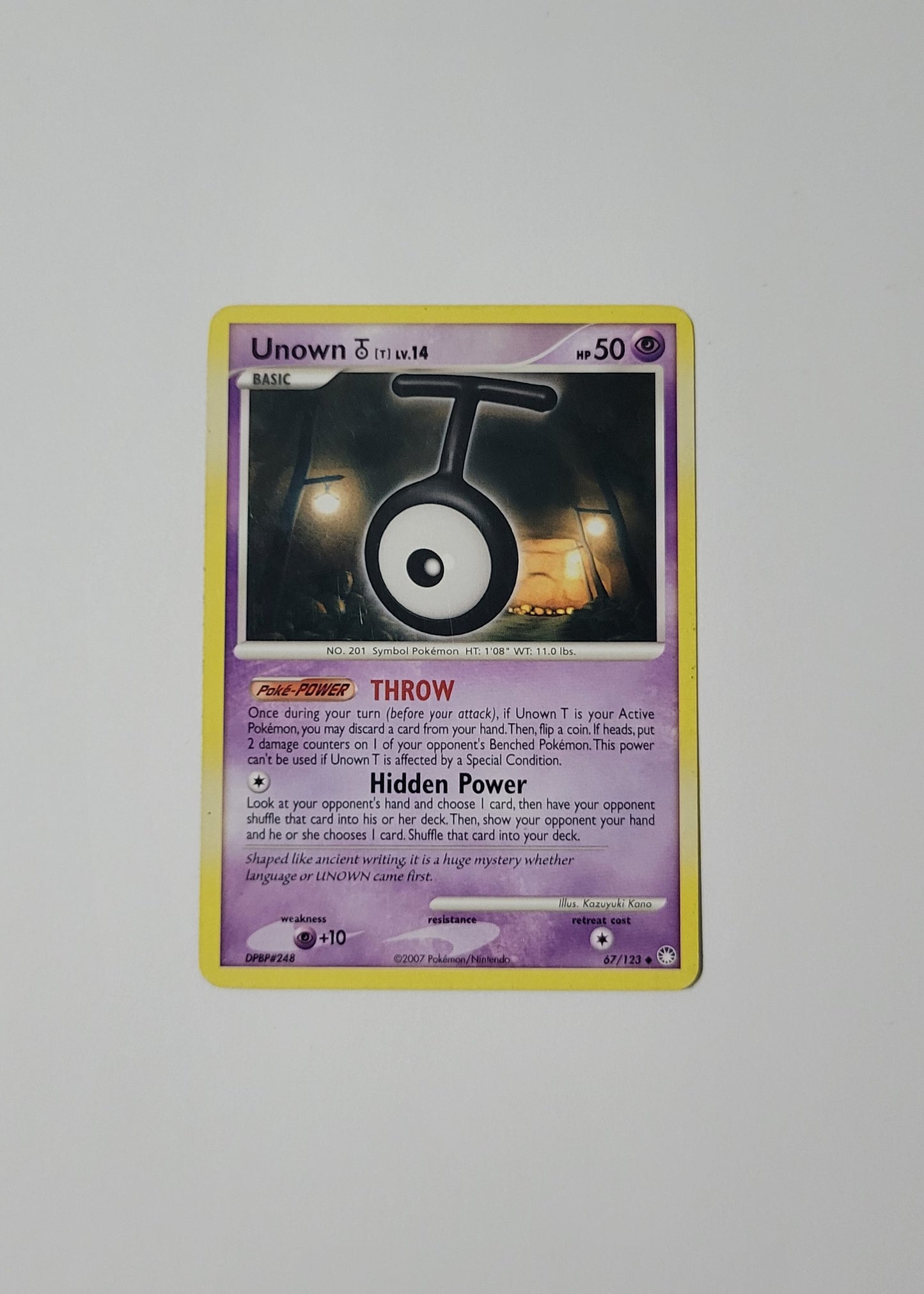 Unown [T] 67/123 - Mysterious Treasures