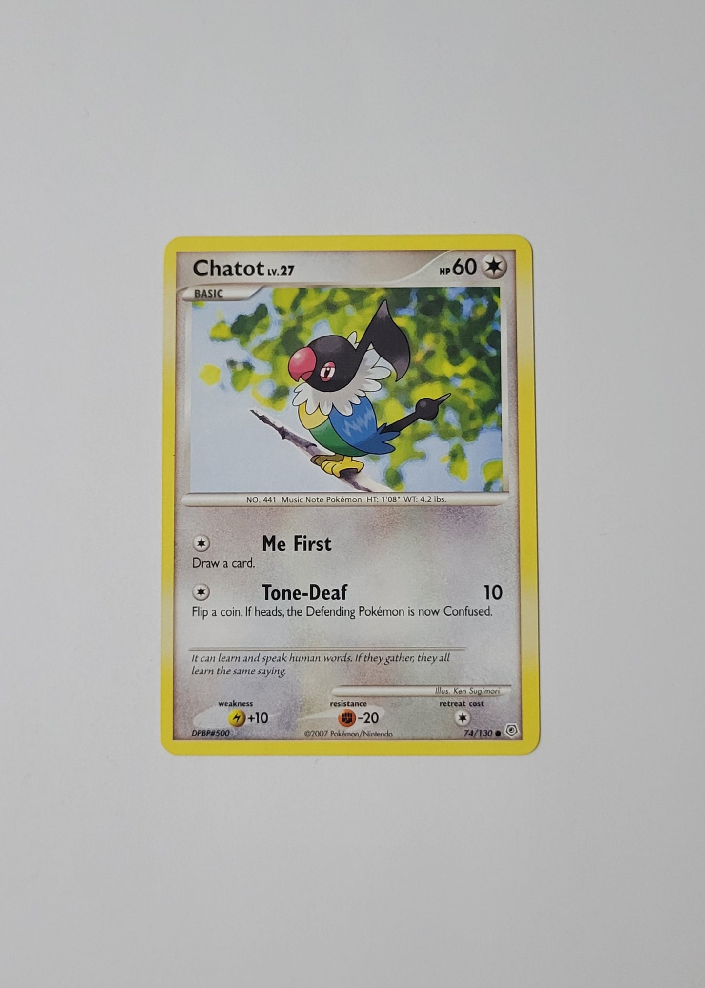 Chatot 74/130 - Diamond & Pearl Base Set