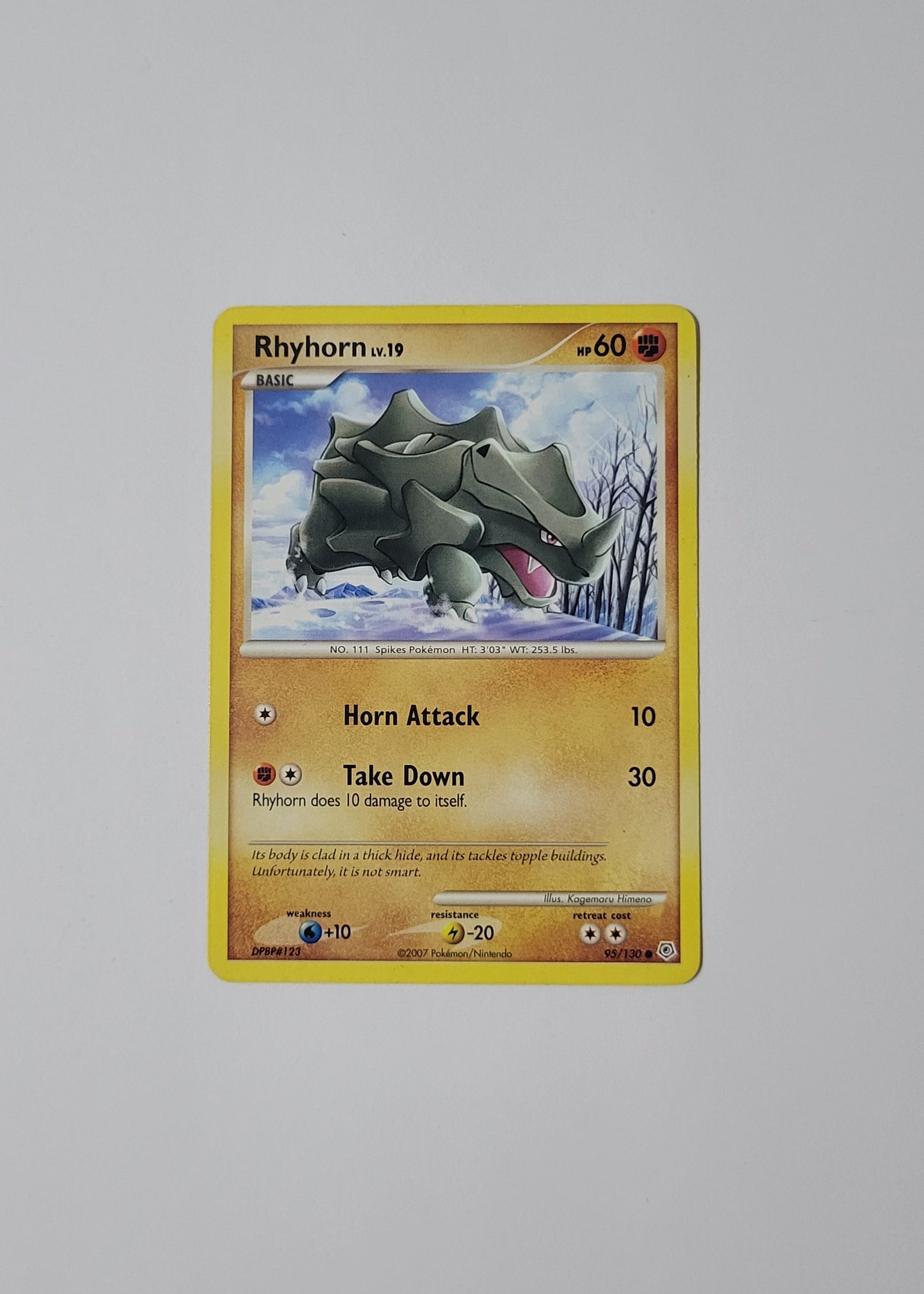 Rhyhorn 95/130 - Diamond & Pearl Base Set