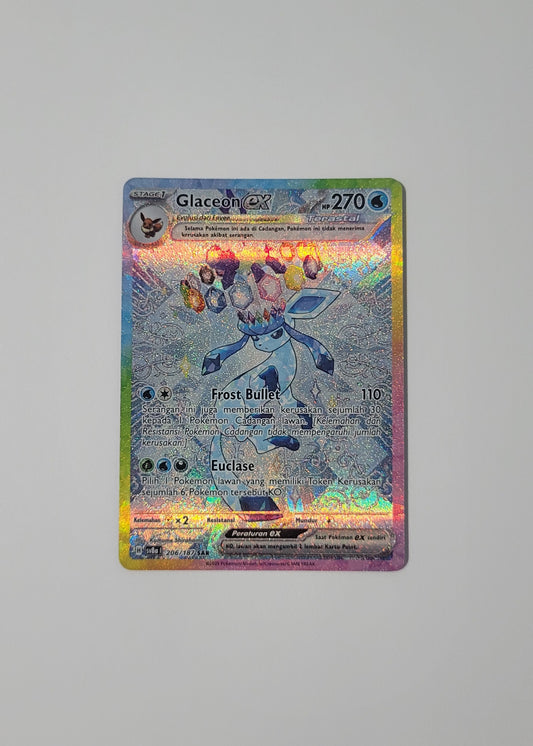 Glaceon ex 206/187 - Terastal Fest ex (Indonesian)