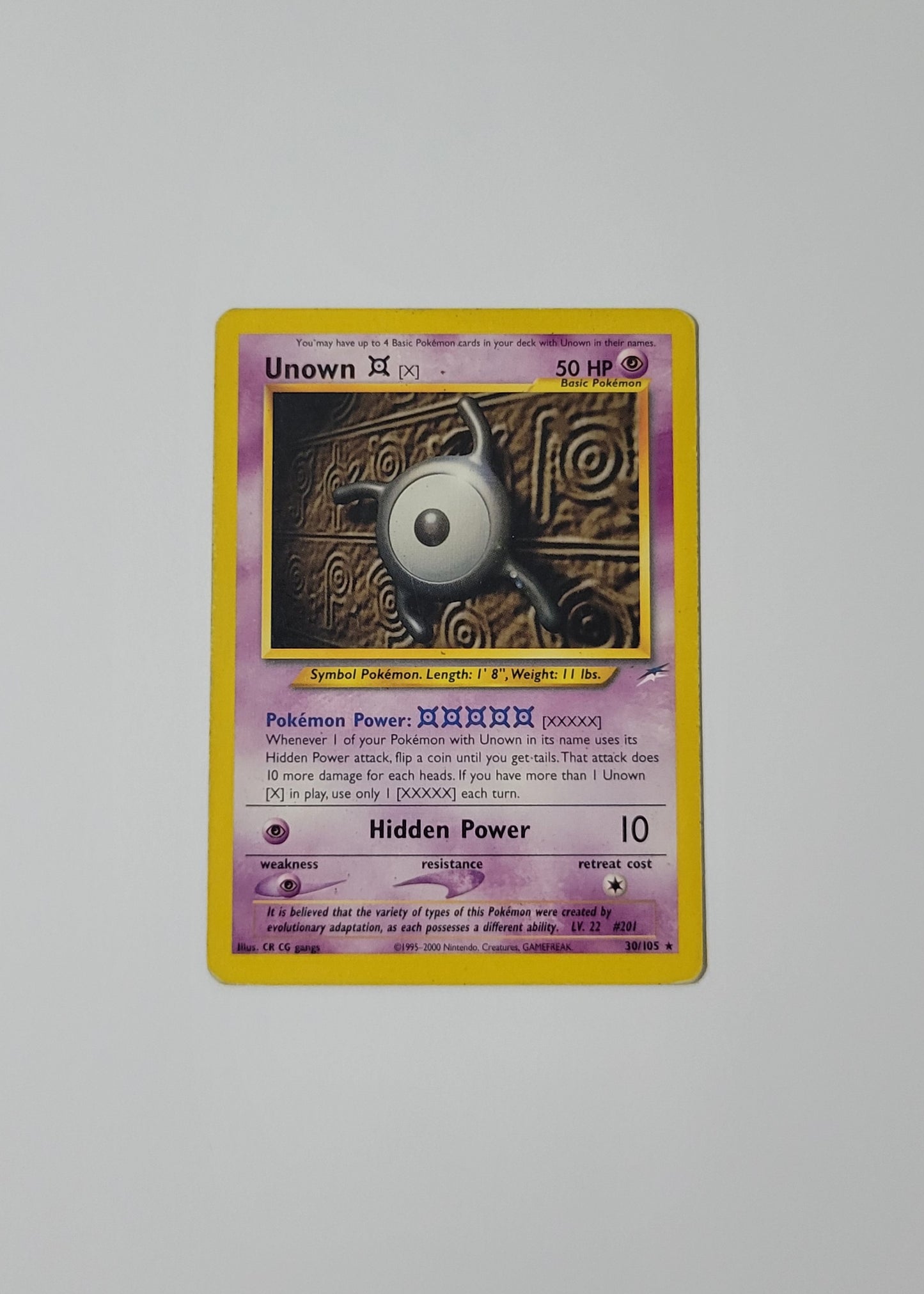 Unown [X] 30/105 - Neo Destiny
