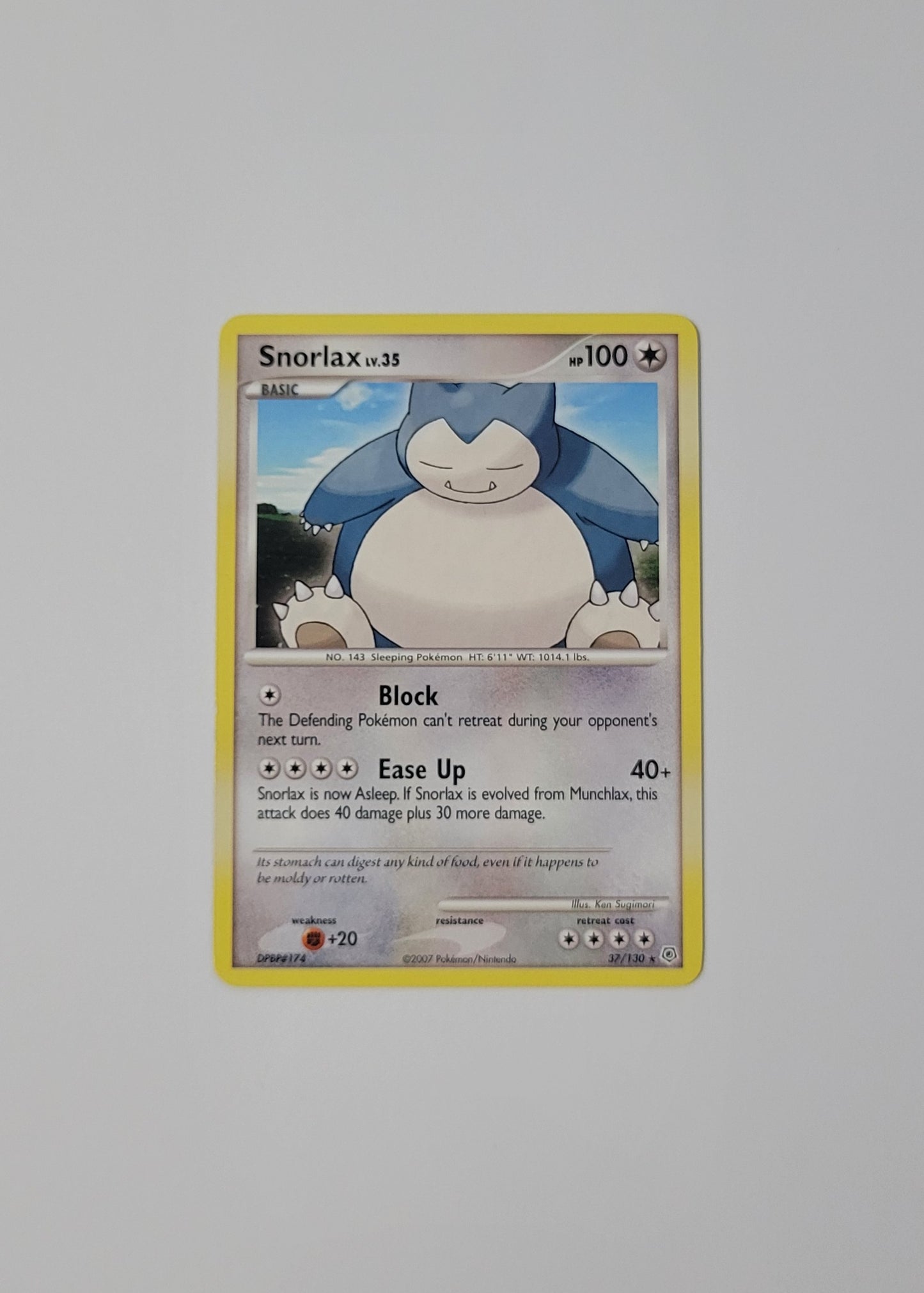 Snorlax 37/130 - Diamond & Pearl Base Set