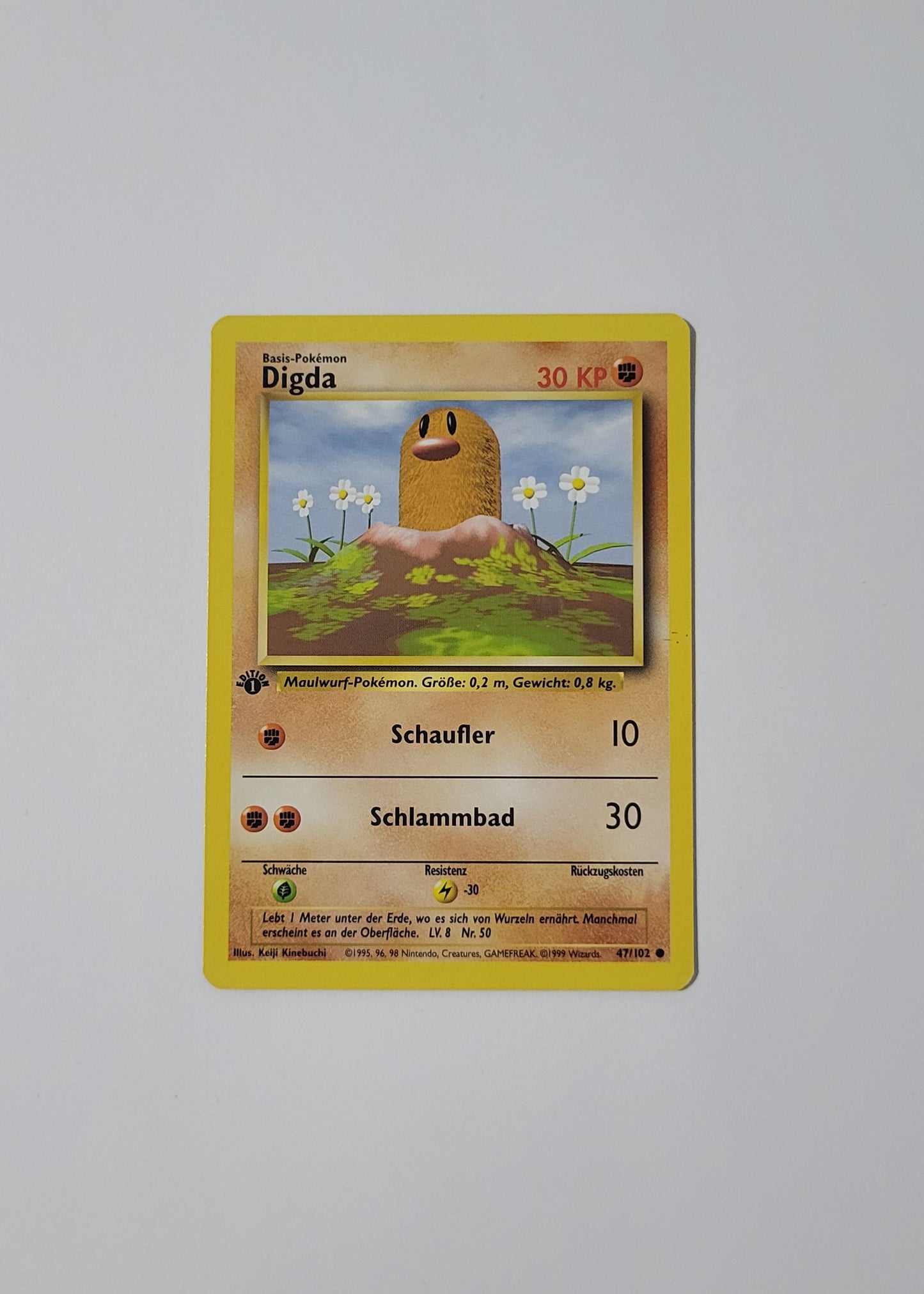 Diglett [Digda] 47/102 - Base Set (German, 1st Edition)