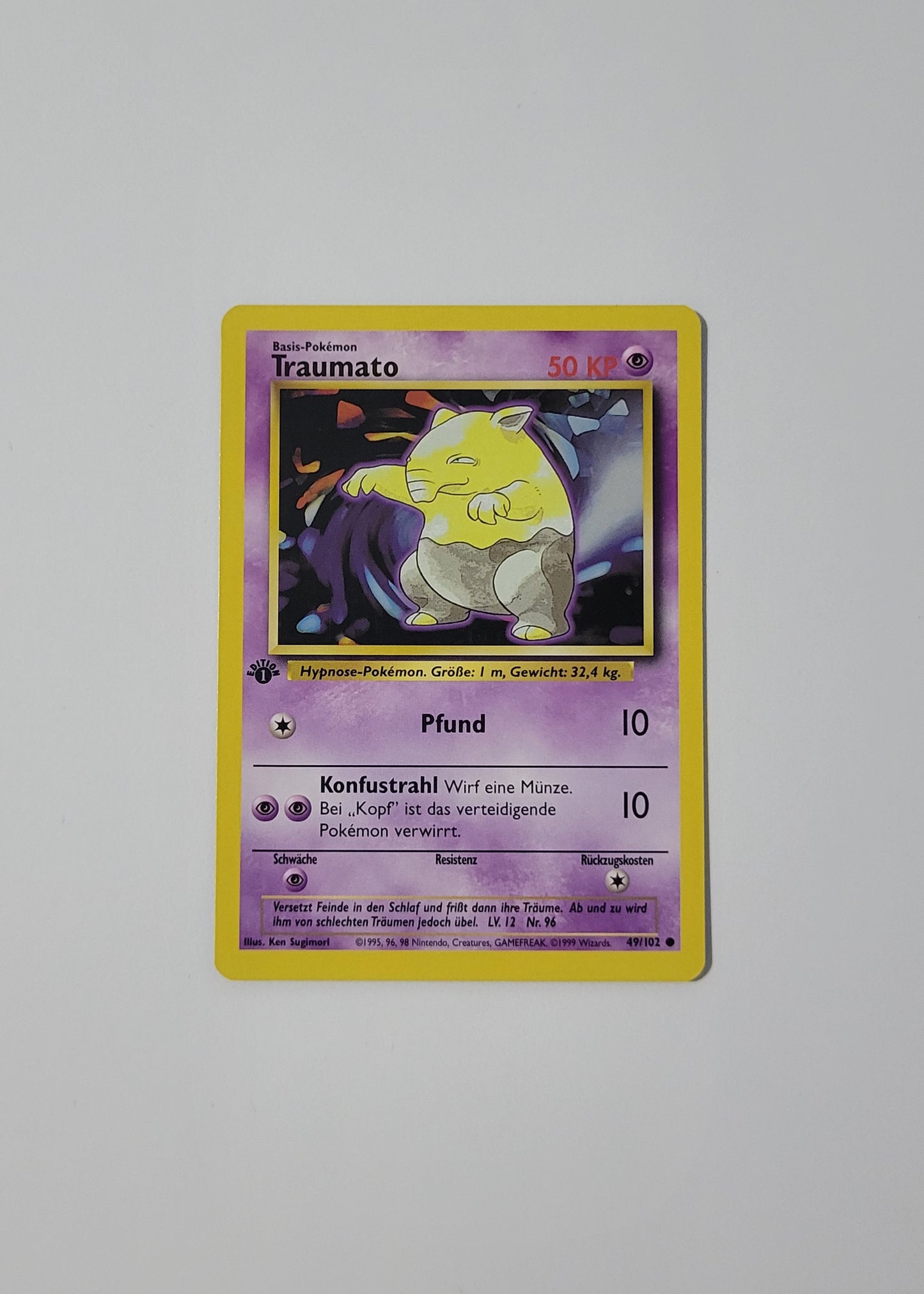 Drowzee [Traumato] 49/102 - Base Set (German, 1st Edition)