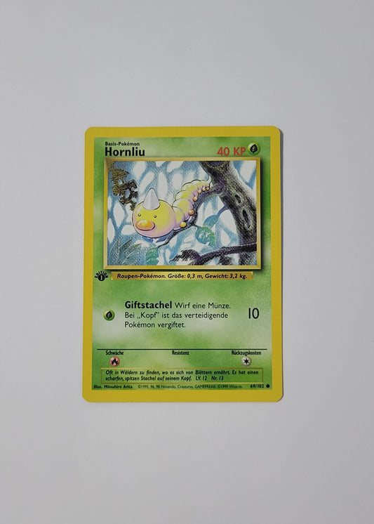 Weedle [Hornliu] 69/102 - Base Set (German, 1st Edition)