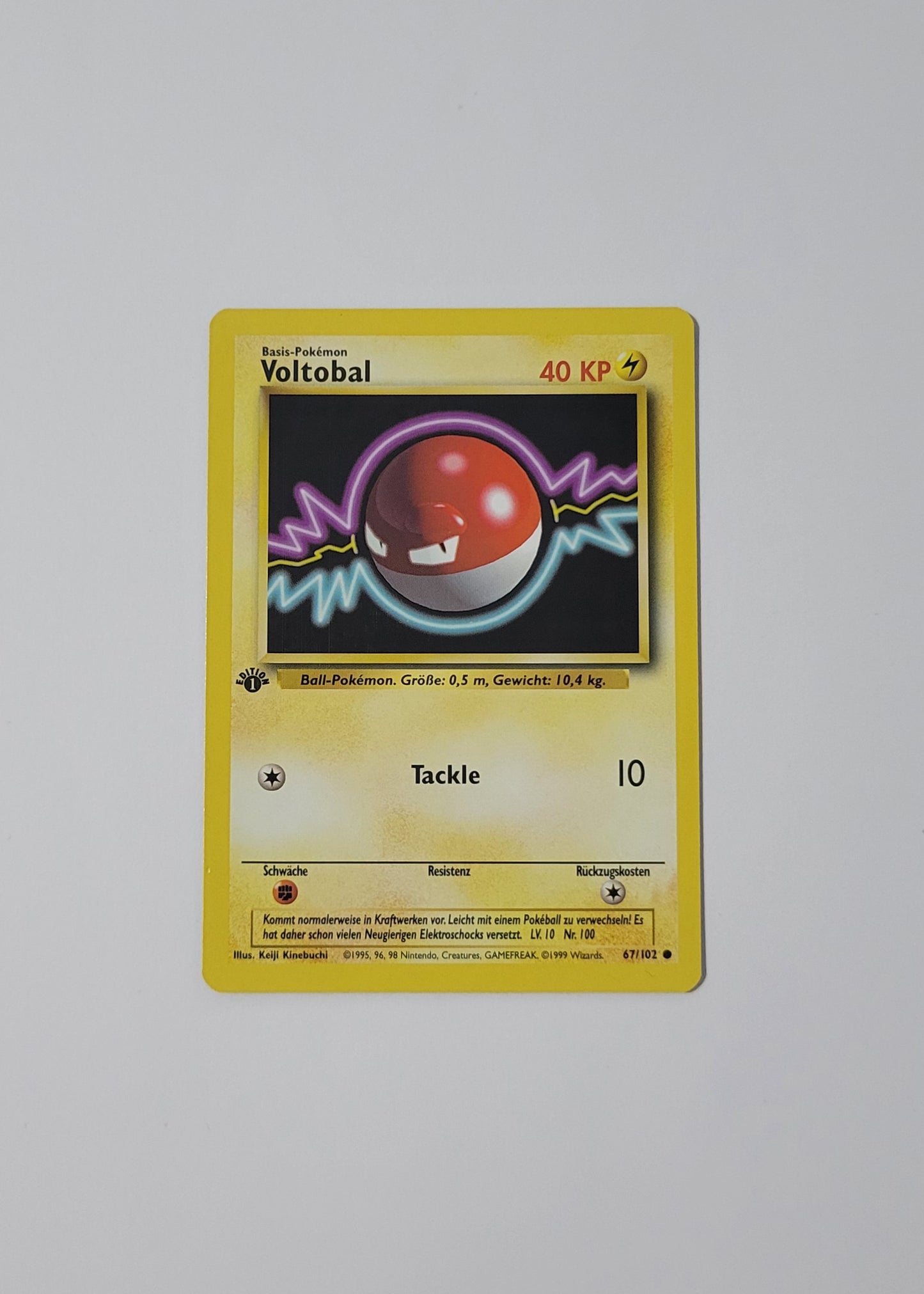 Voltorb [Voltobal] 67/102 - Base Set (German, 1st Edition)