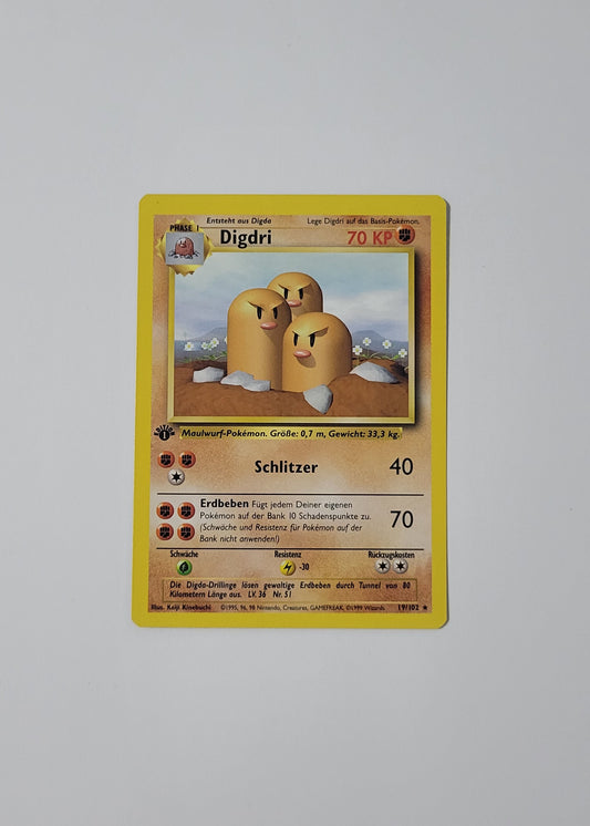 Dugtrio [Digdri] 67/102 - Base Set (German, 1st Edition)