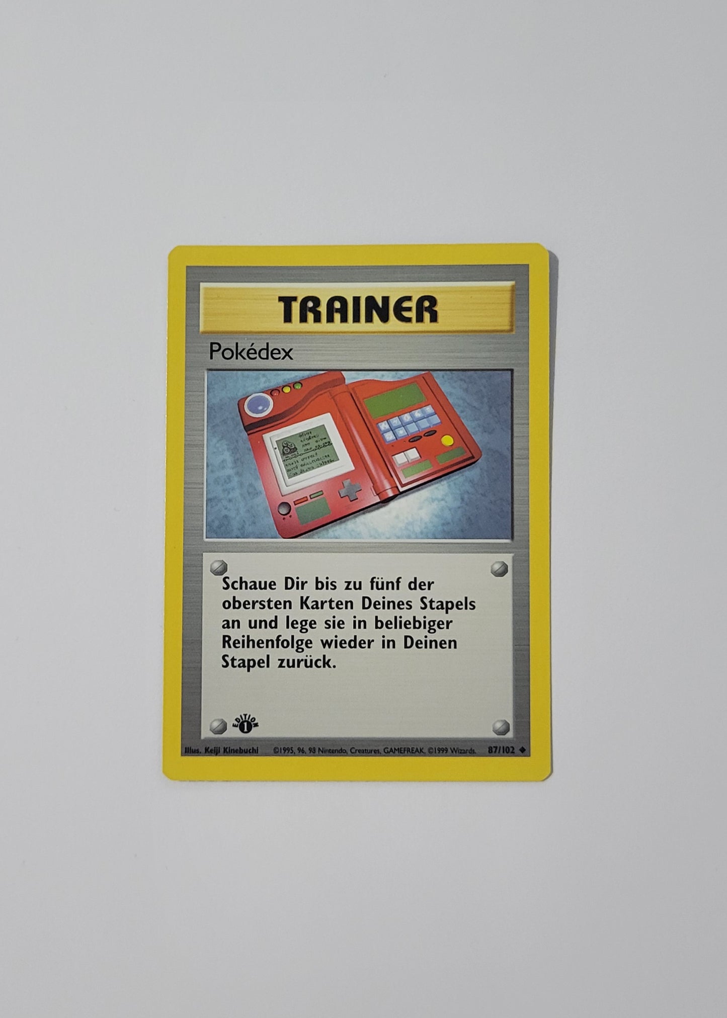 Pokédex 87/102 - Base Set (German, 1st Edition)