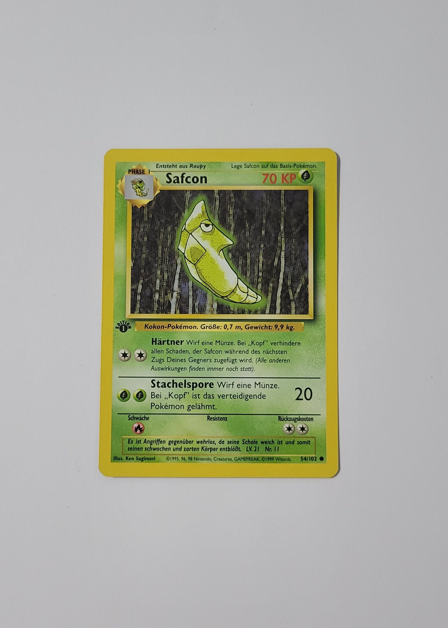 Metapod [Safcon] 54/102 - Base Set (German, 1st Edition)