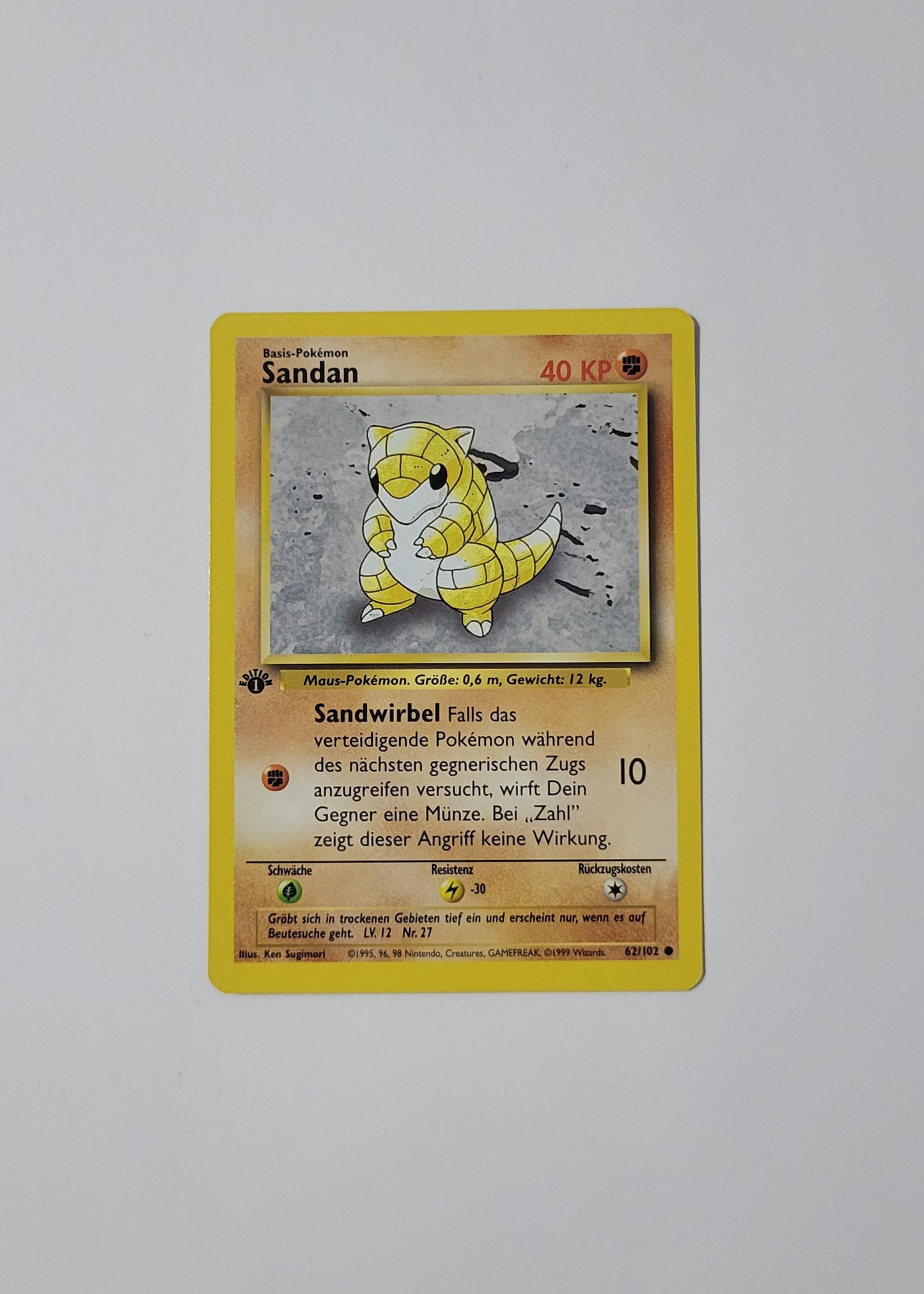 Sandshrew [Sandan] 62/102 - Base Set (German, 1st Edition)
