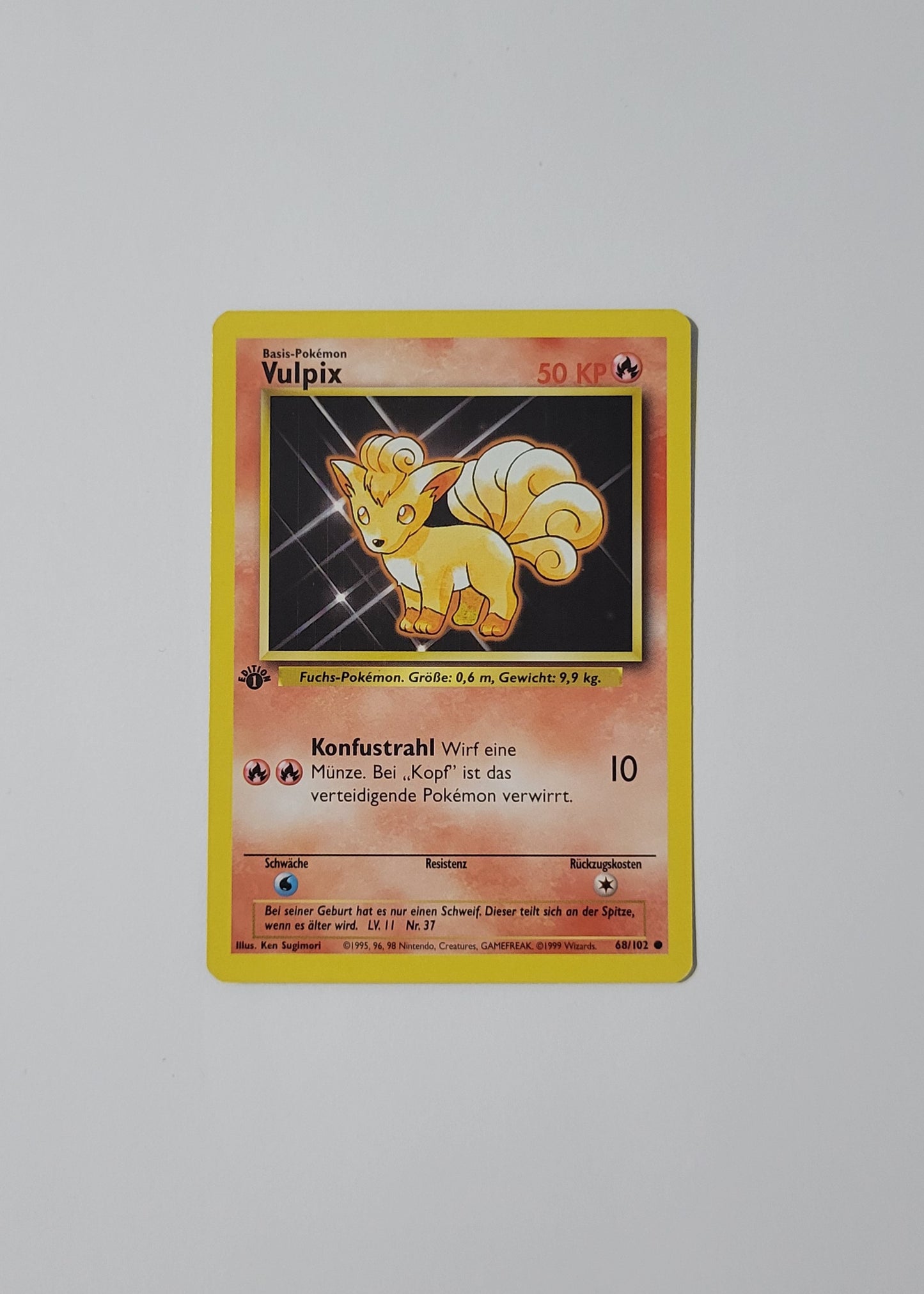 Vulpix 68/102 - Base Set (German, 1st Edition)