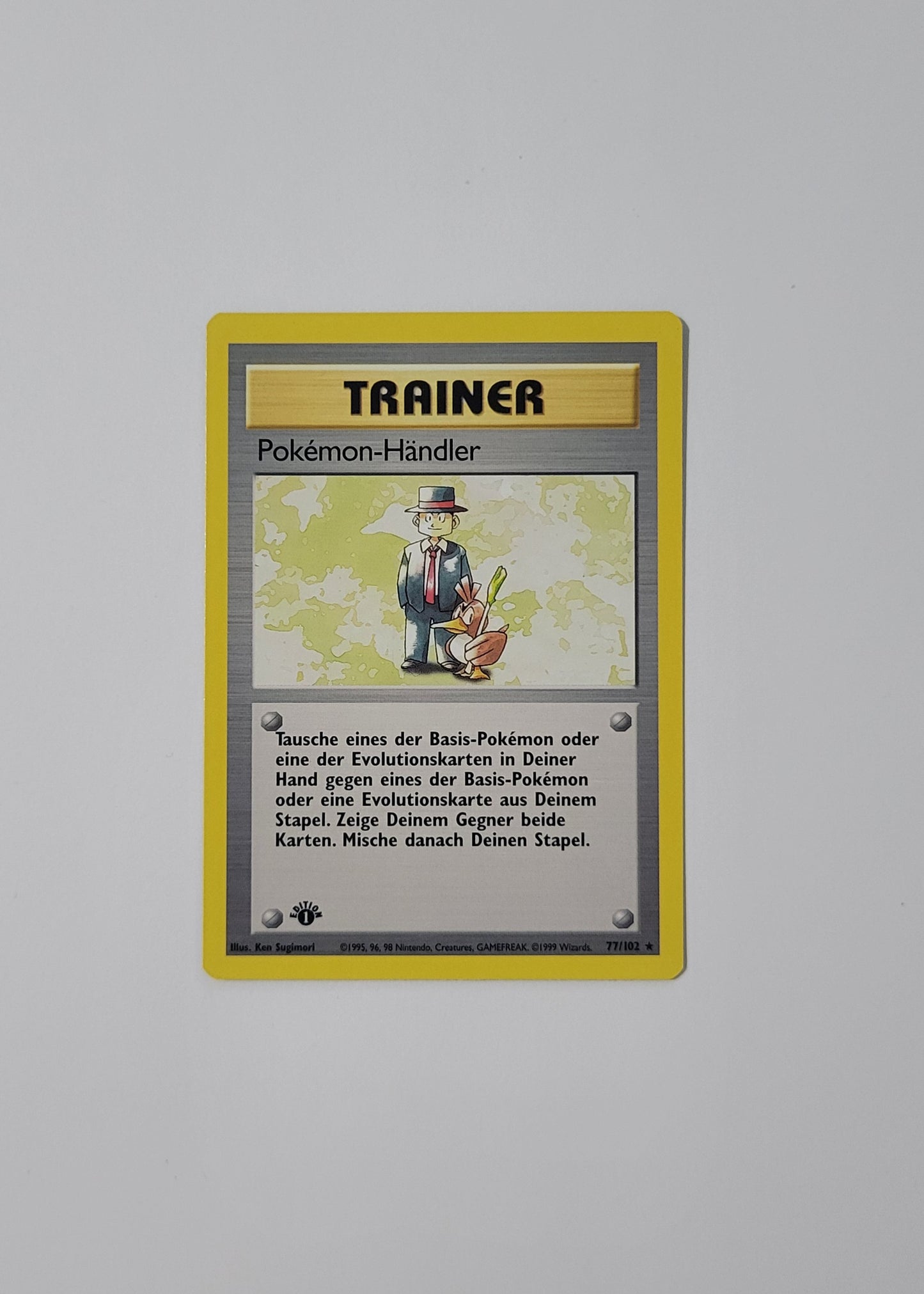 Pokémon Trader [Pokémon-Händler] 77/102 - Base Set (German, 1st Edition)