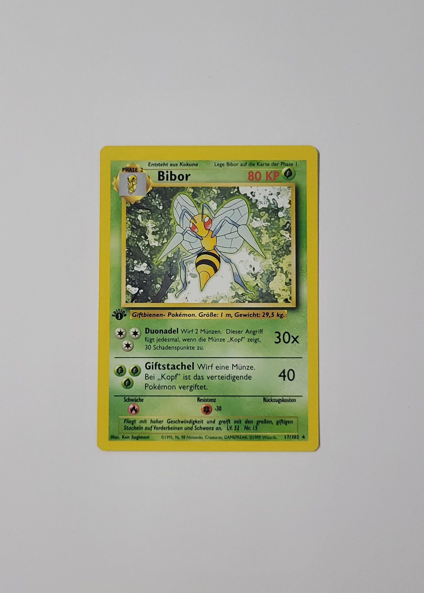 Beedrill [Bibor] 77/102 - Base Set (German, 1st Edition)