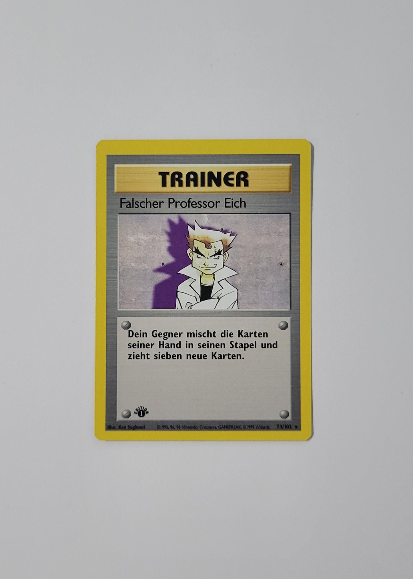 Imposter Professor Oak [Falscher Professor Eich] 73/102 - Base Set (German, 1st Edition)