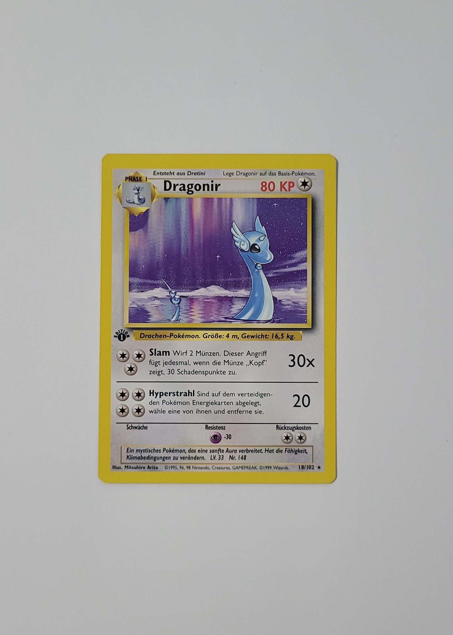 Dragonair [Dragonir] 18/102 - Base Set (German, 1st Edition)