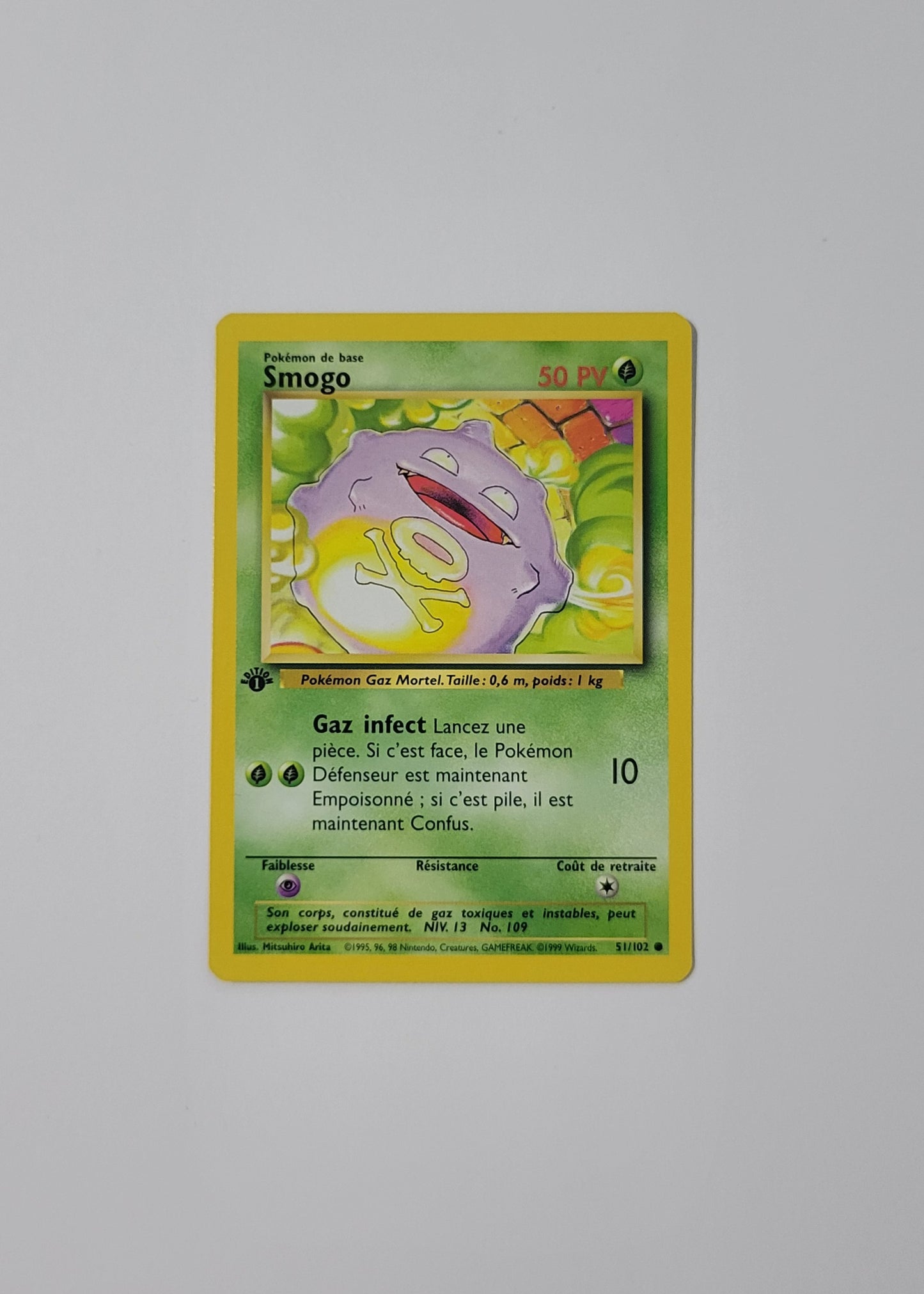 Koffing [Smogo] 51/102 - Base Set (French, 1st Edition)