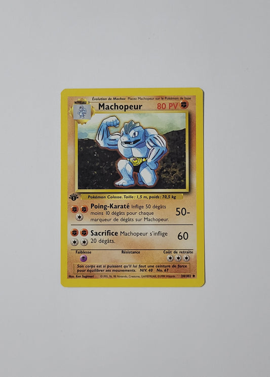 Machoke [Machopeur] 34/102 - Base Set (French, 1st Edition)