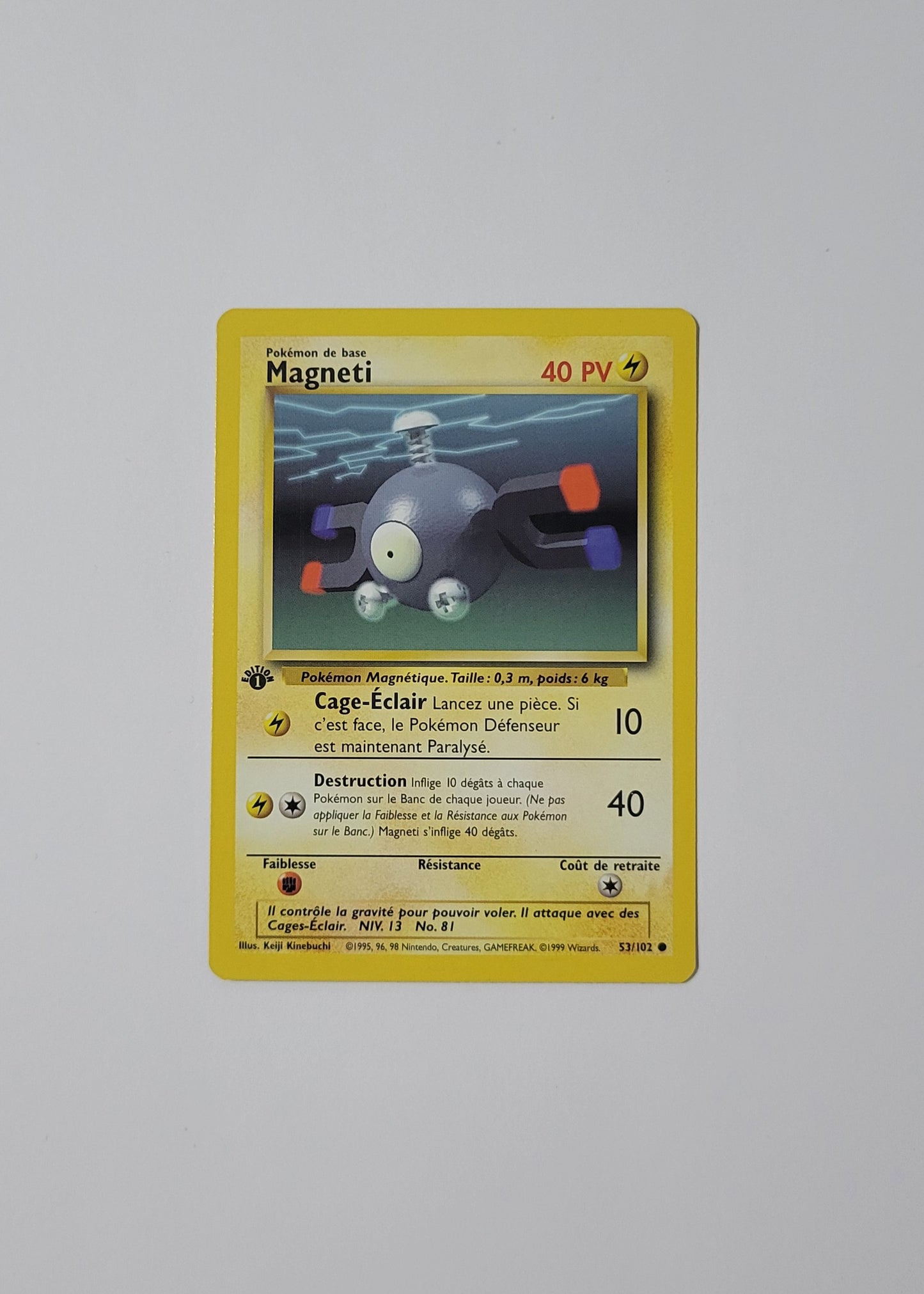 Magneton [Magneti] 53/102 - Base Set (French, 1st Edition)
