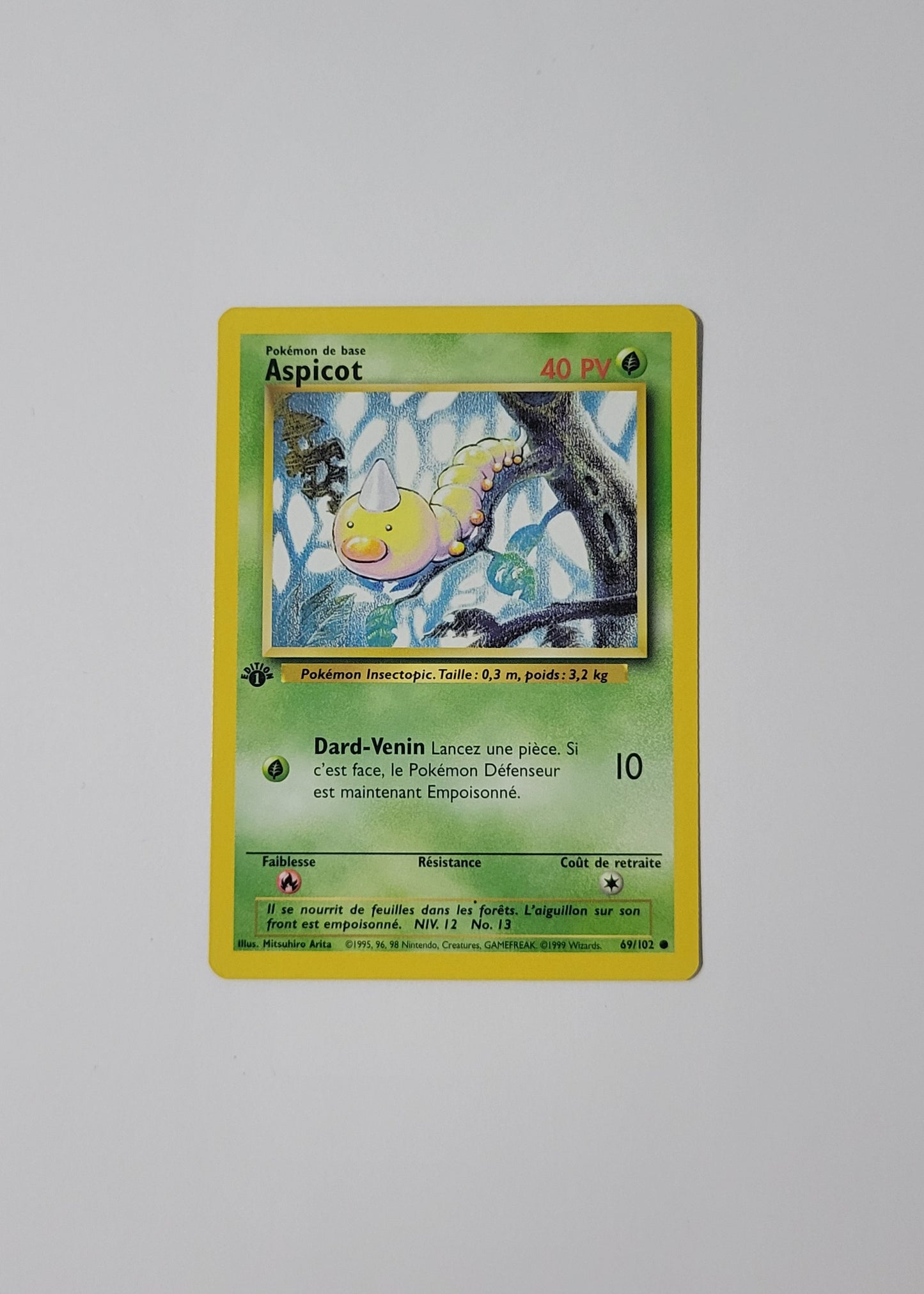 Weedle [Aspicot] 69/102 - Base Set (French, 1st Edition)