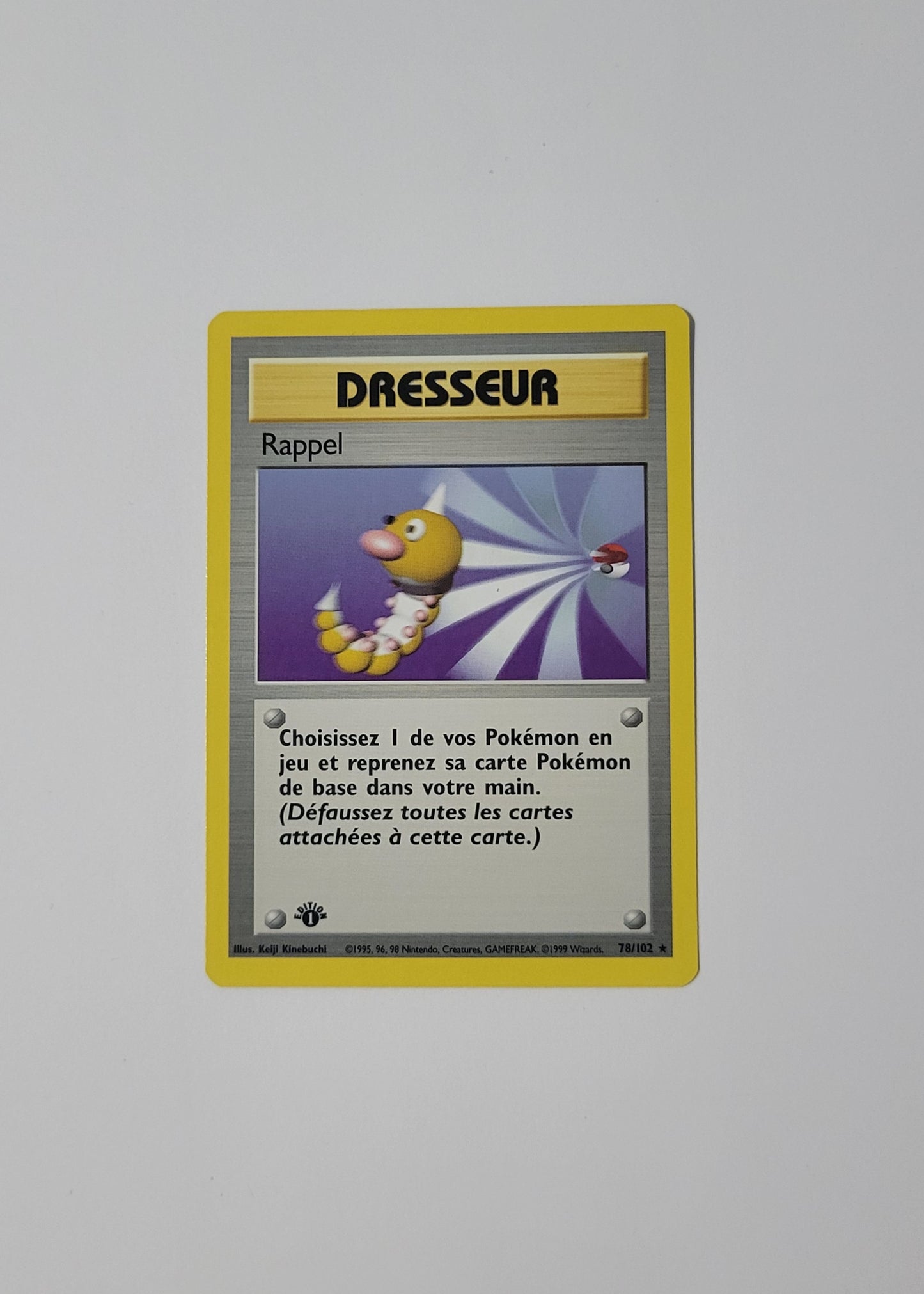 Scoop Up [Rappel] 78/102 - Base Set (French, 1st Edition)