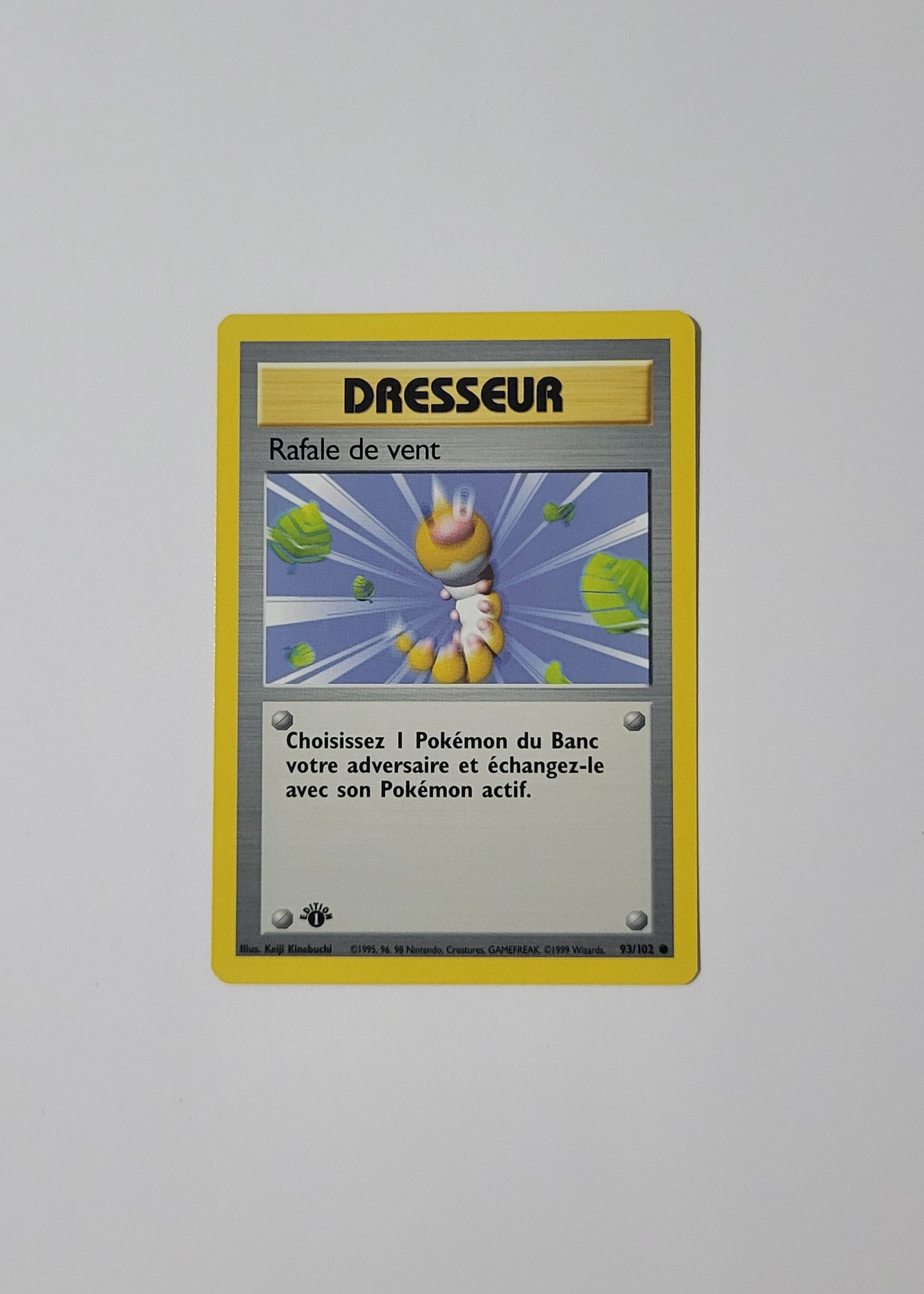 Gust of Wind [Rafale de vent] 93/102 - Base Set (French, 1st Edition)