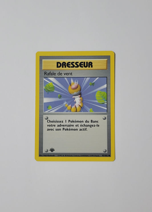 Gust of Wind [Rafale de vent] 93/102 - Base Set (French, 1st Edition)