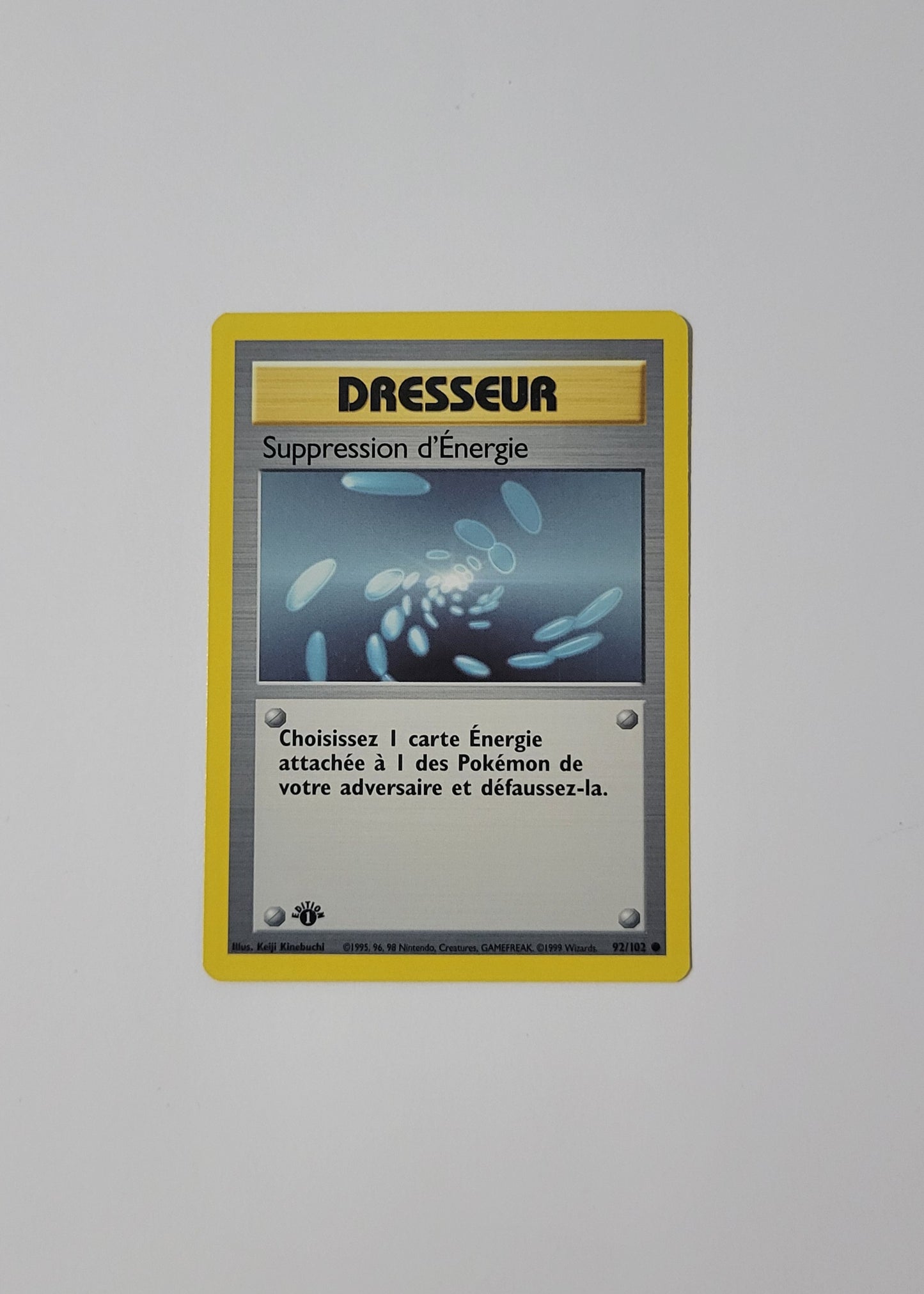 Energy Removal [Suppression d'Énergie] 92/102 - Base Set (French, 1st Edition)