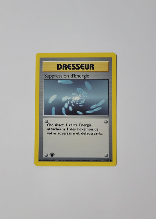 Energy Removal [Suppression d'Énergie] 92/102 - Base Set (French, 1st Edition)