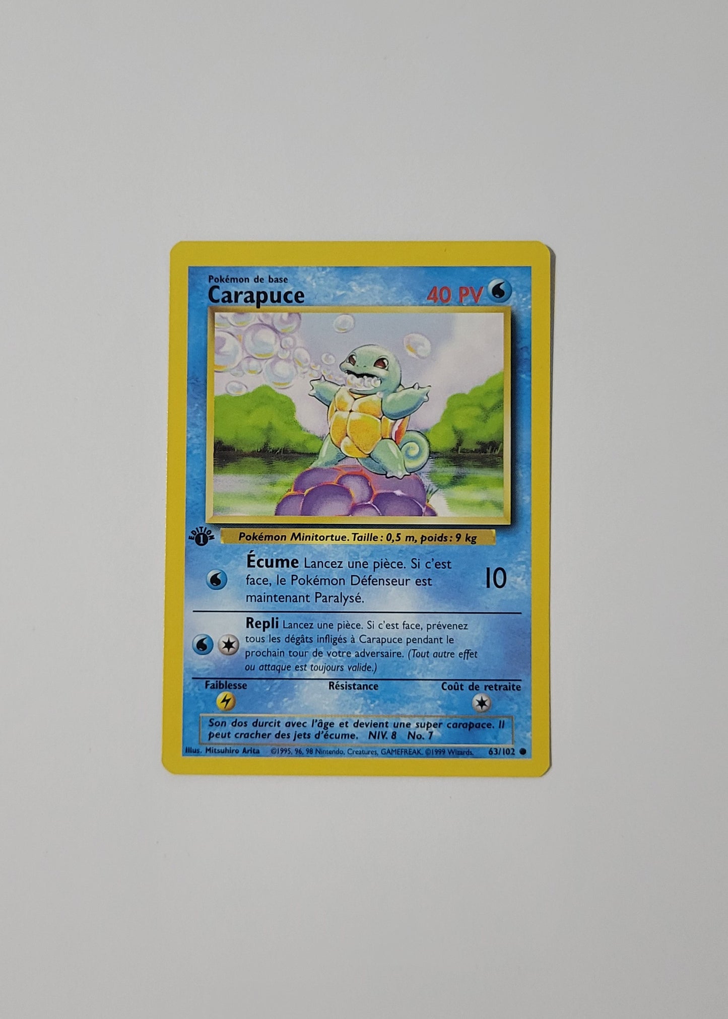 Squirtle [Carapuce] 27/102 - Base Set (French, 1st Edition)