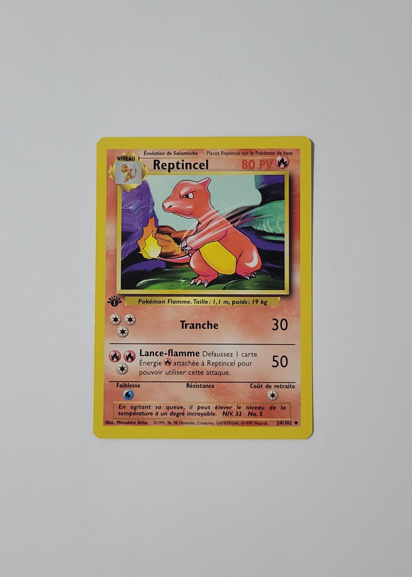 Chameleon [Reptincel] 24/102 - Base Set (French, 1st Edition)