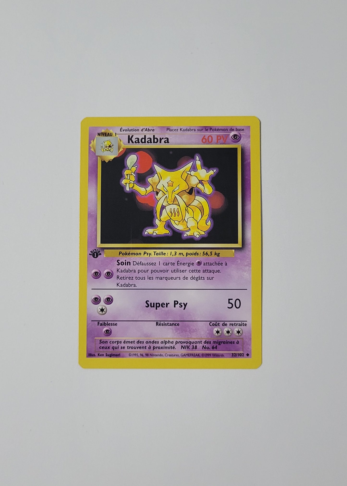 Kadabra 32/102 - Base Set (French, 1st Edition)