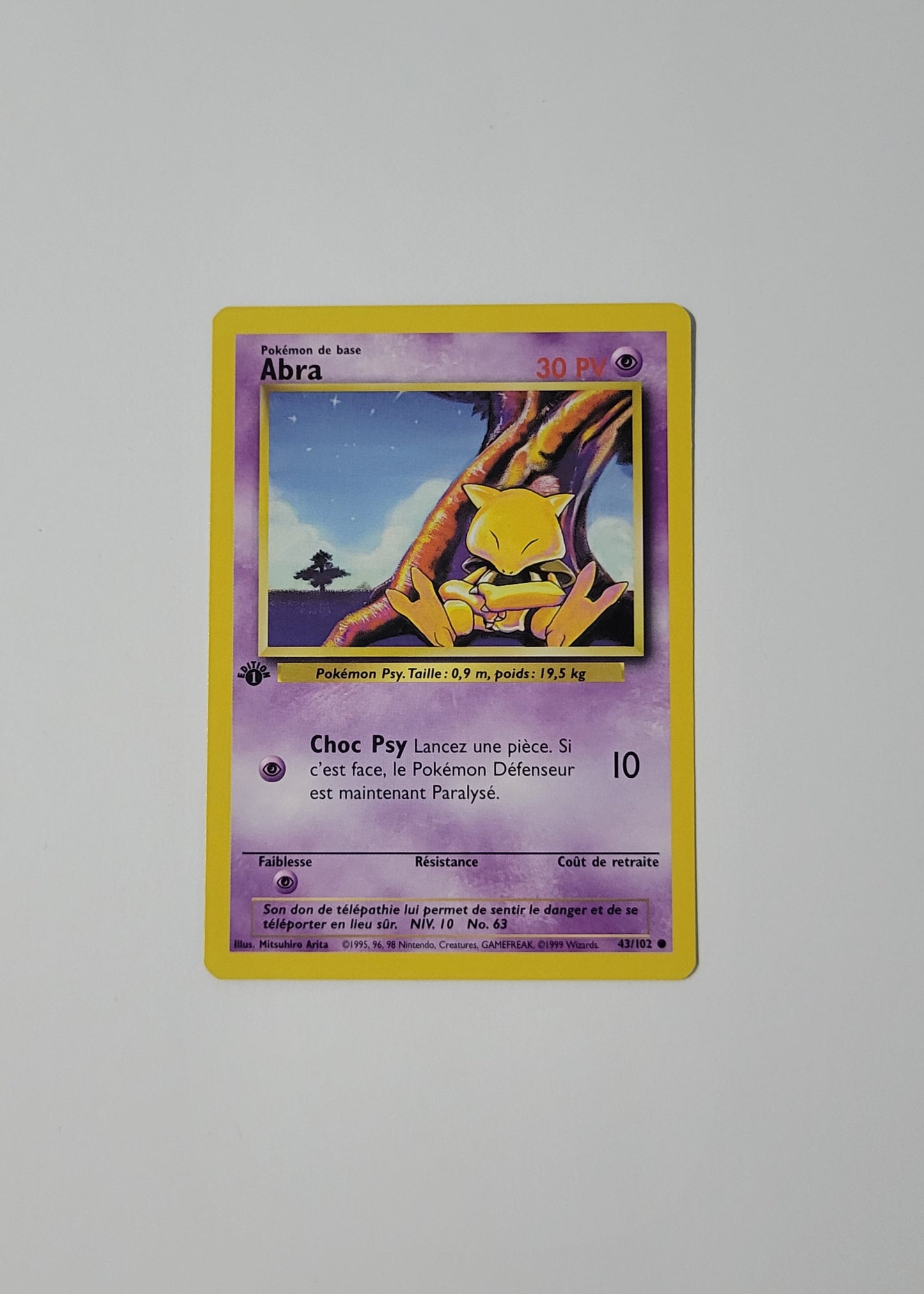 Abra 43/102 - Base Set (French, 1st Edition)