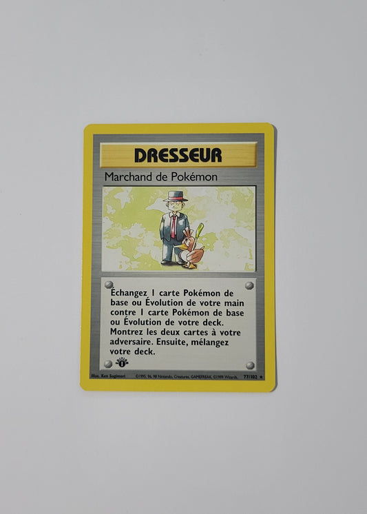 Pokémon Trader [Marchand de Pokémon] 77/102 - Base Set (French, 1st Edition)