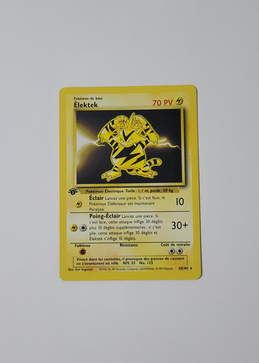 Electabuzz [Élektek] 20/102 - Base Set (French, 1st Edition)