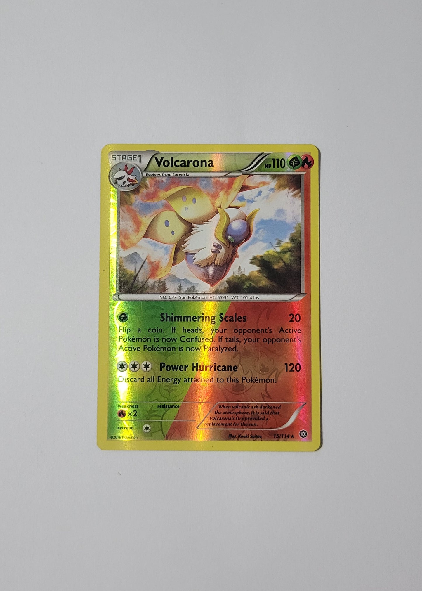 Volcarona 15/114 (Reverse Holo) - Steam Siege