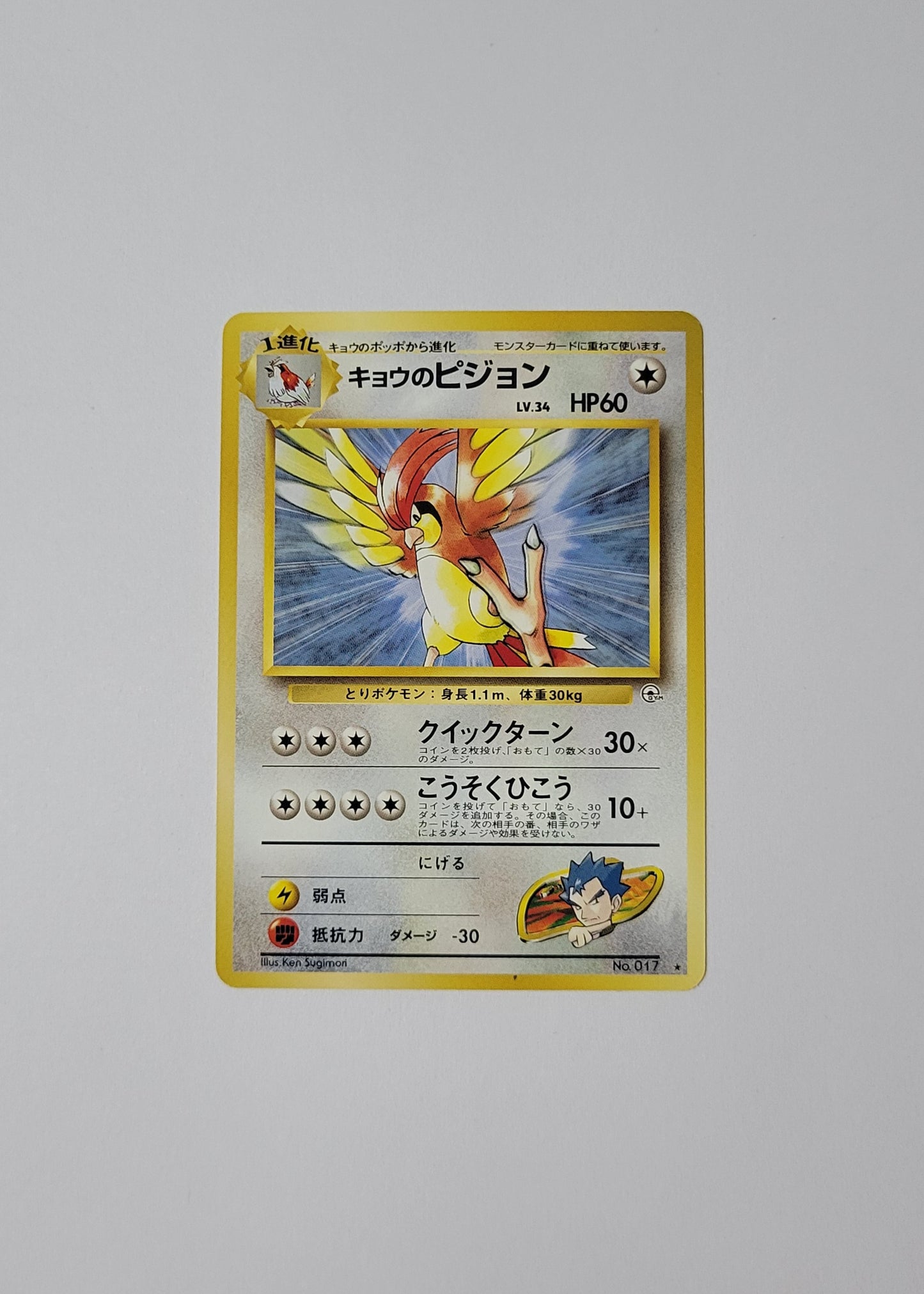 Koga's Pidgeotto No. 017 - Gym Challenge (Japanese)