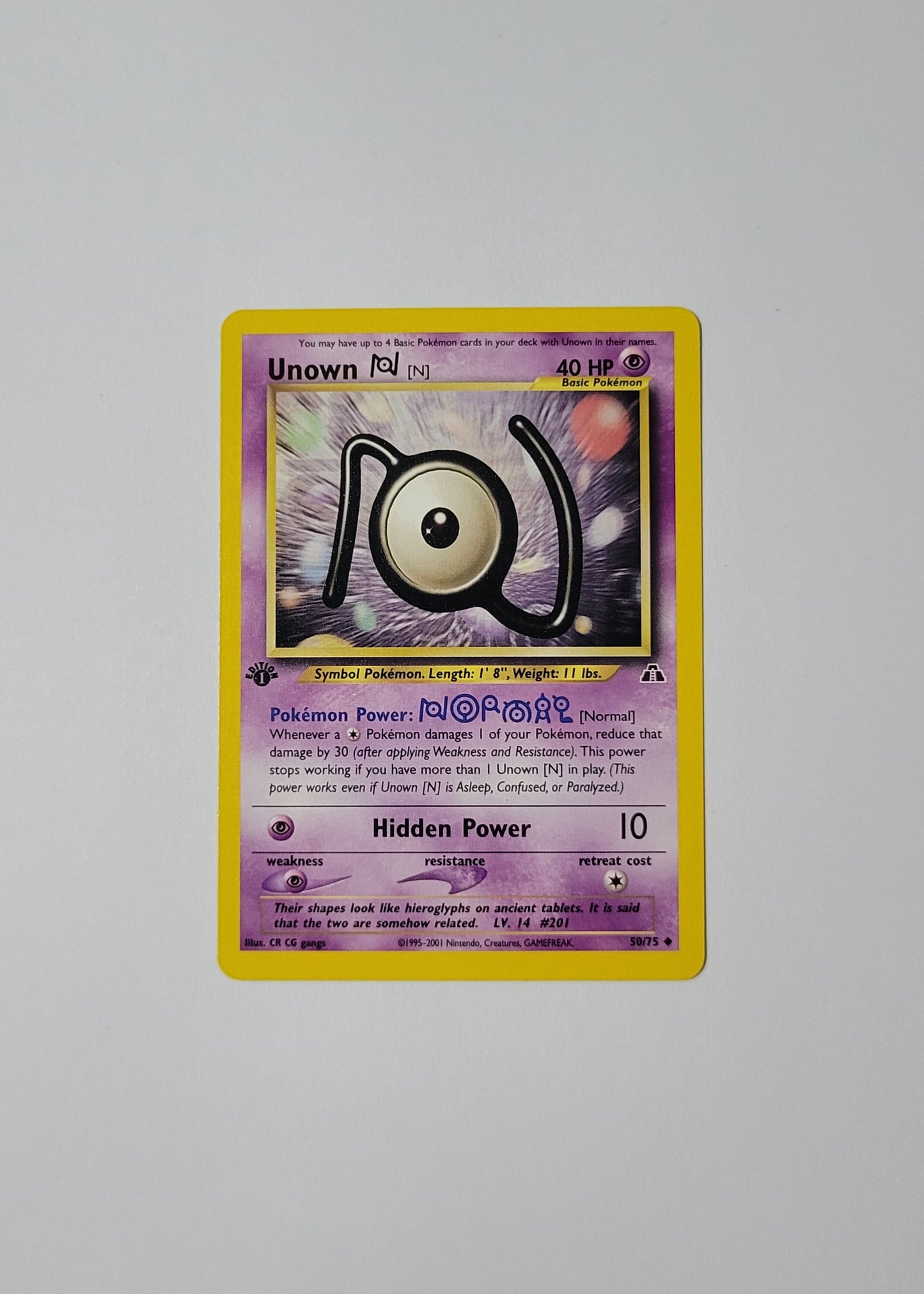 Unown [N] 50/75 - Neo Discovery (1st Edition)