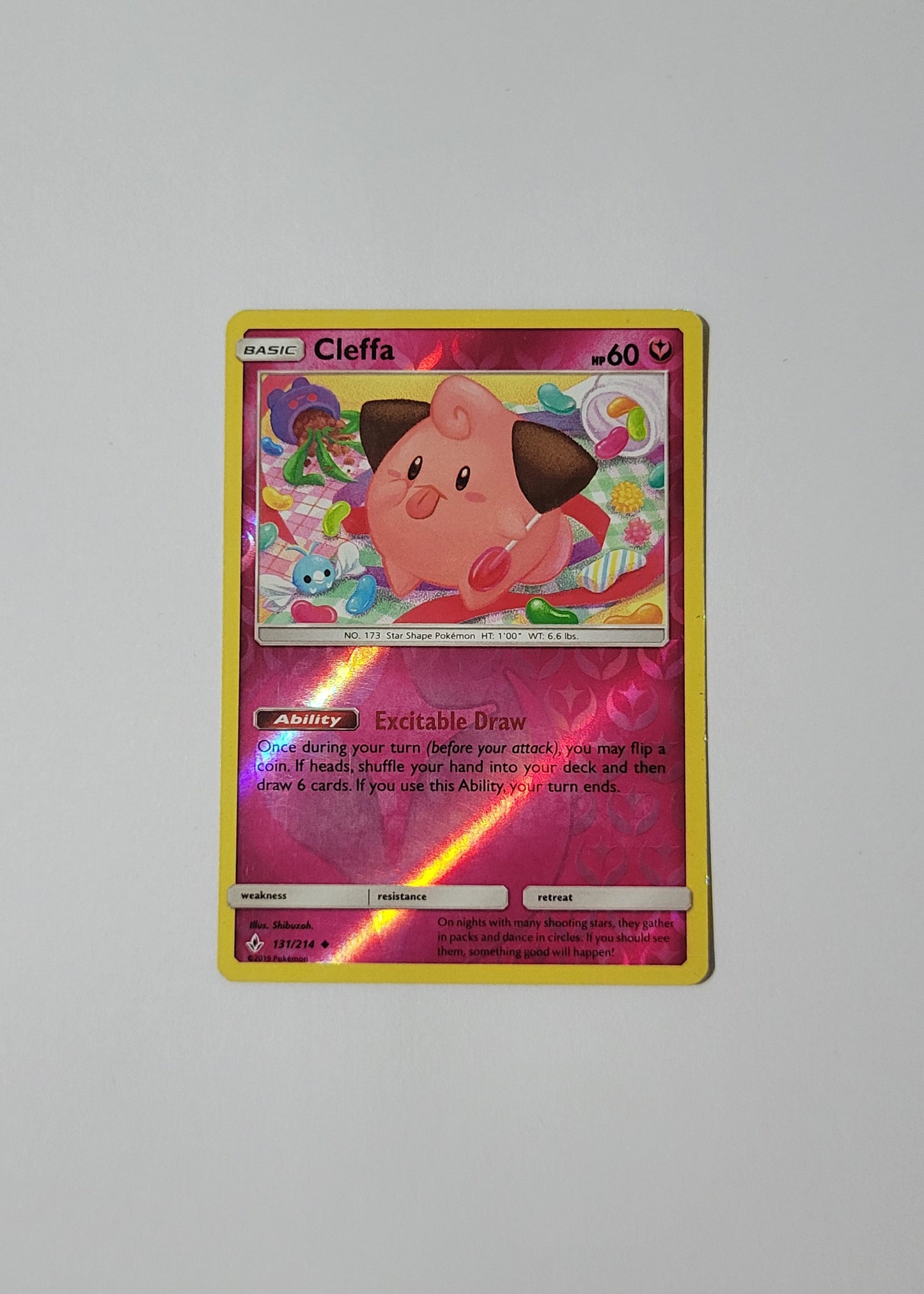 Cleffa 131/214 (Reverse Holo) - Unbroken Bonds