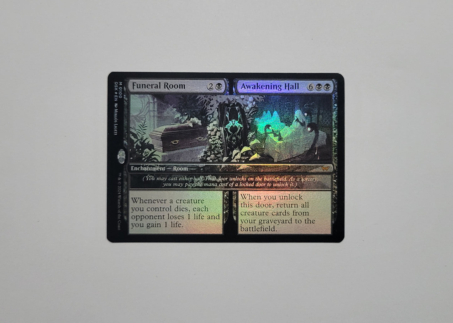Funeral Room // Awakening Hall 100 (Foil)- Duskmorn: House of Horror
