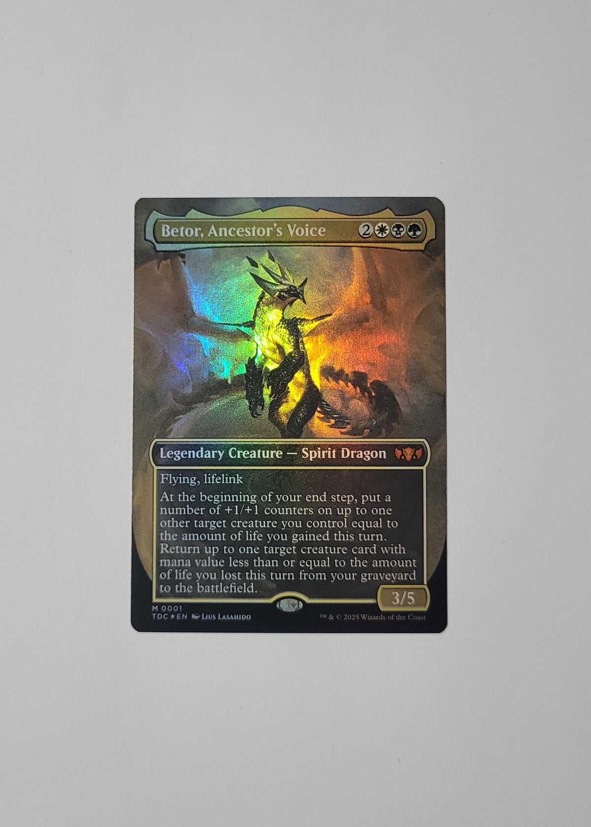 Betor, Ancestor's Voice 1 (Foil) - Commander: Tarkir: Dragonstorm