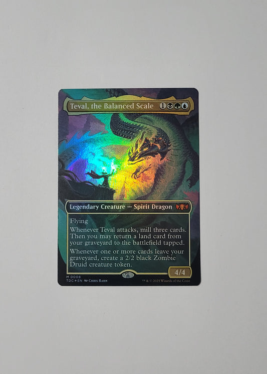 Teval, the Balanced Scale 8 (Foil) - Commander: Tarkir: Dragonstorm