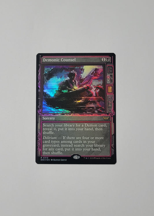 Demonic Counsel 310 (Foil)- Duskmorn: House of Horror