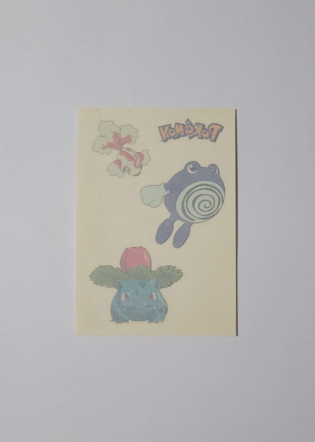 Goldeen, Poliwhirl, Ivysaur 9/20 - Merlin Tattoo