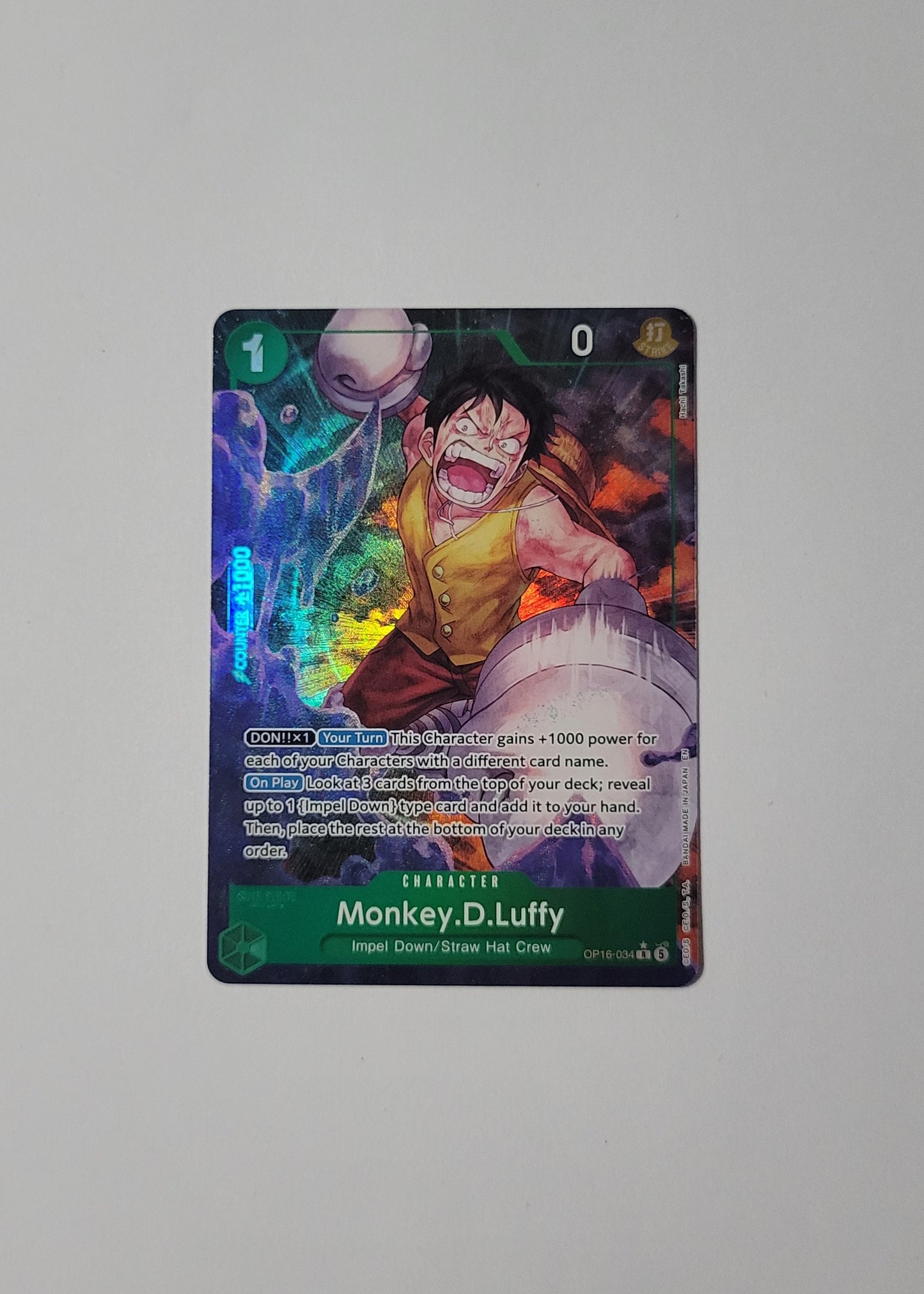 Monkey.D.Luffy OP16-034 - The Time Of Battle
