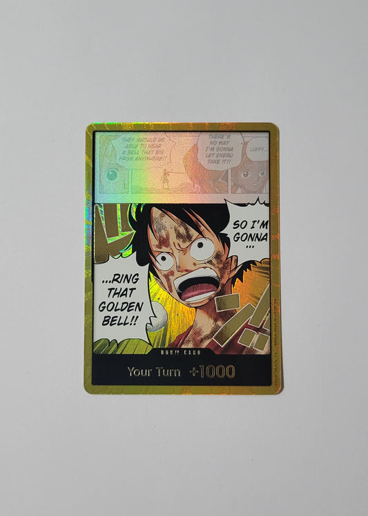 DON!! Card (Luffy) (Gold) - Adventure on Kami's Island